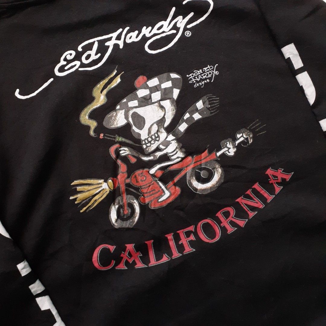Ed Hardy Ed hardy hoodie skul moto print Size US L / EU 52-54 / 3 - 7 Thumbnail