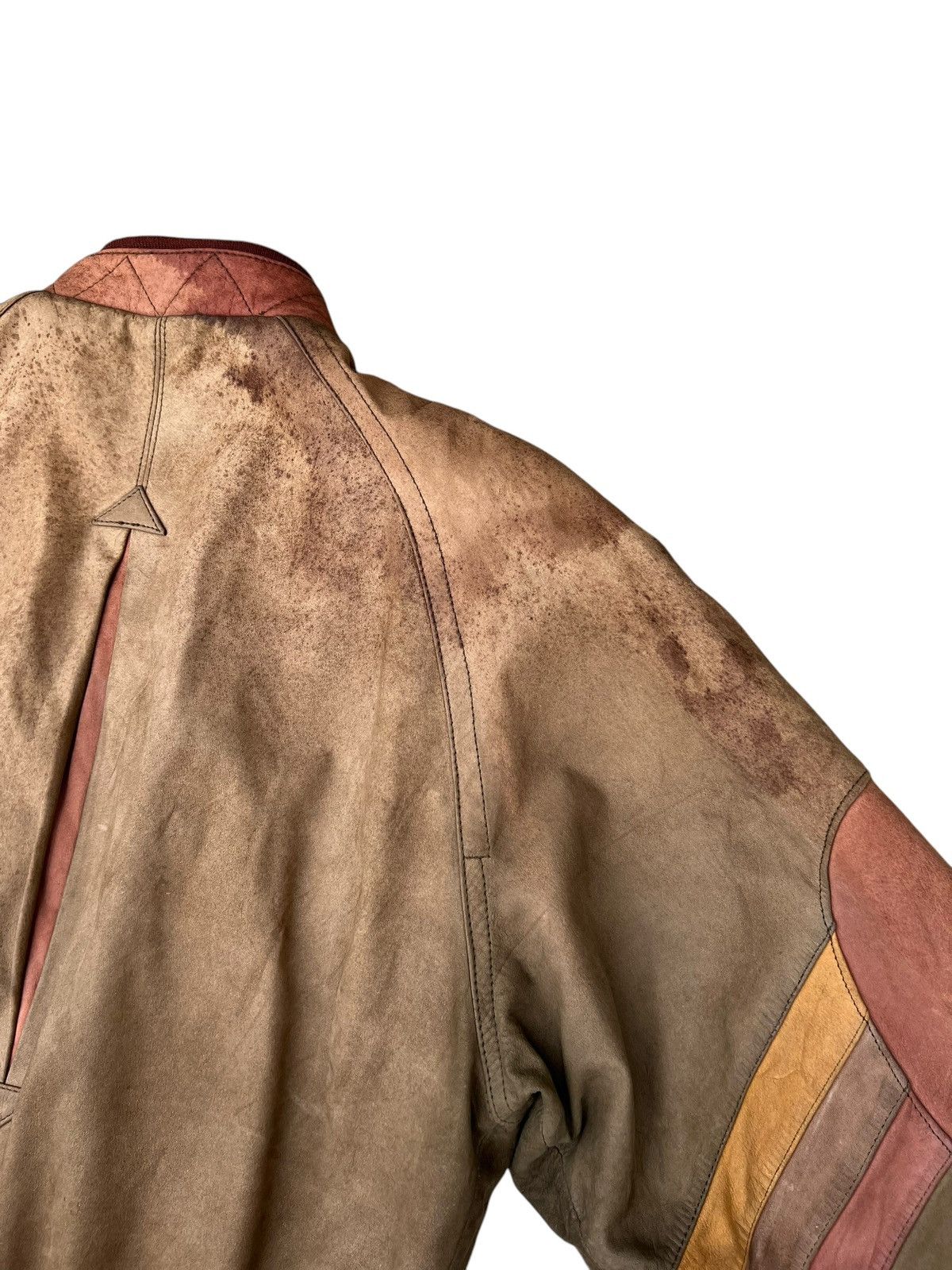 Leather Vintage Couture by J. Park Patina Leather Bomber Jacket Size US M / EU 48-50 / 2 - 21 Thumbnail