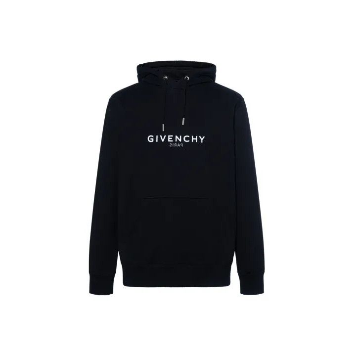 Givenchy Givenchy SS22 Logo Print Black Long-Sleeve Hoodie Size US M / EU 48-50 / 2 - 1 Thumbnail