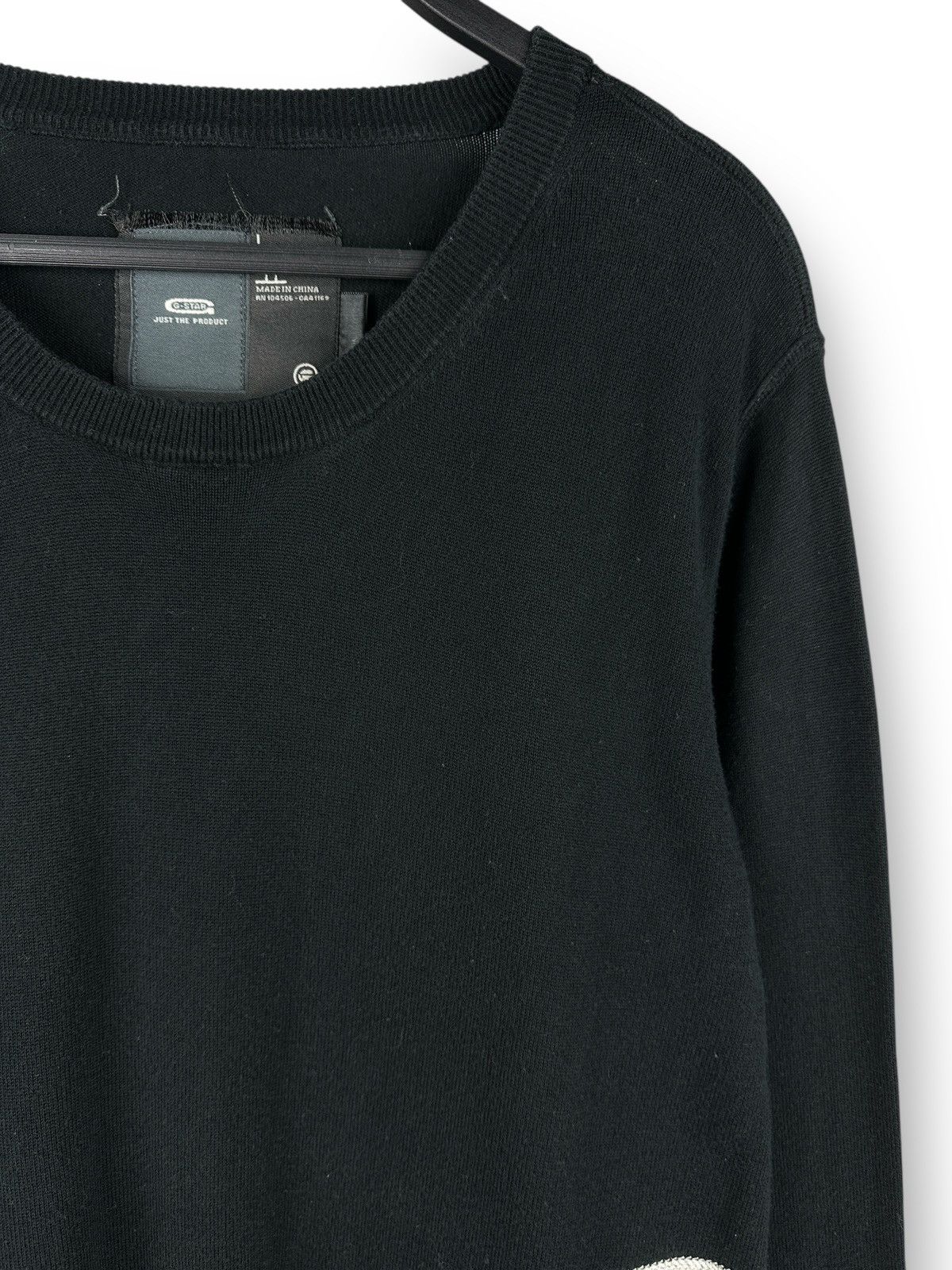 G-Star Vintage Y2K G-Star Shield R Knit Sweater Embroidered Logo Size US L / EU 52-54 / 3 - 3 Thumbnail