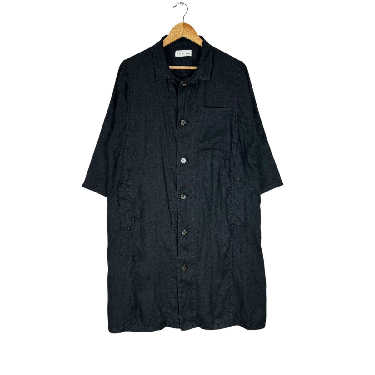 Issey Miyake × Japanese Brand 🌟90s 1 MILE PLANTATION ISSEY MIYAKE LONG COAT JACKET Size US M / EU 48-50 / 2 - 2 Thumbnail