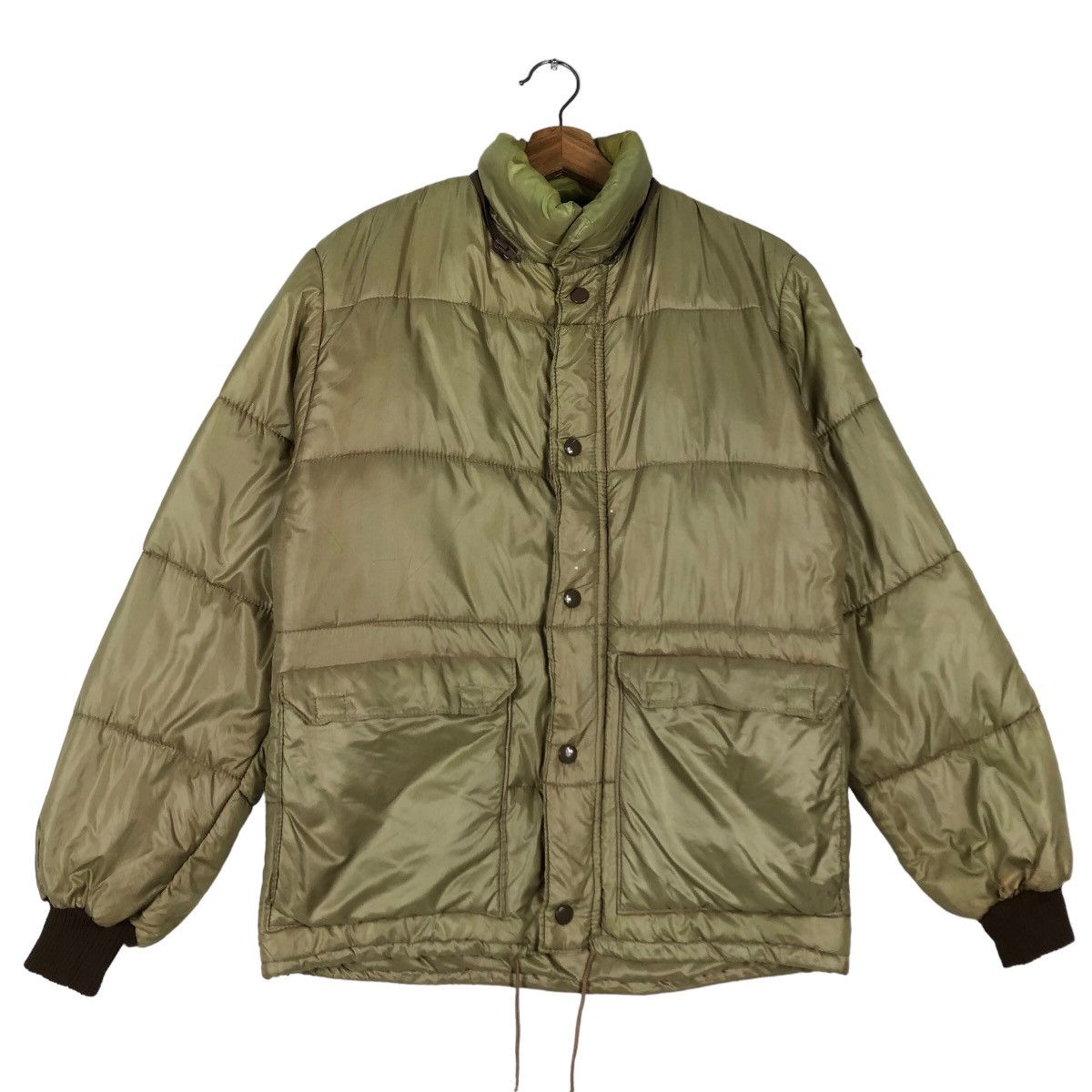 🔥90’s Vintage Light Puffer Down Jacket Racing Dupont Dacron