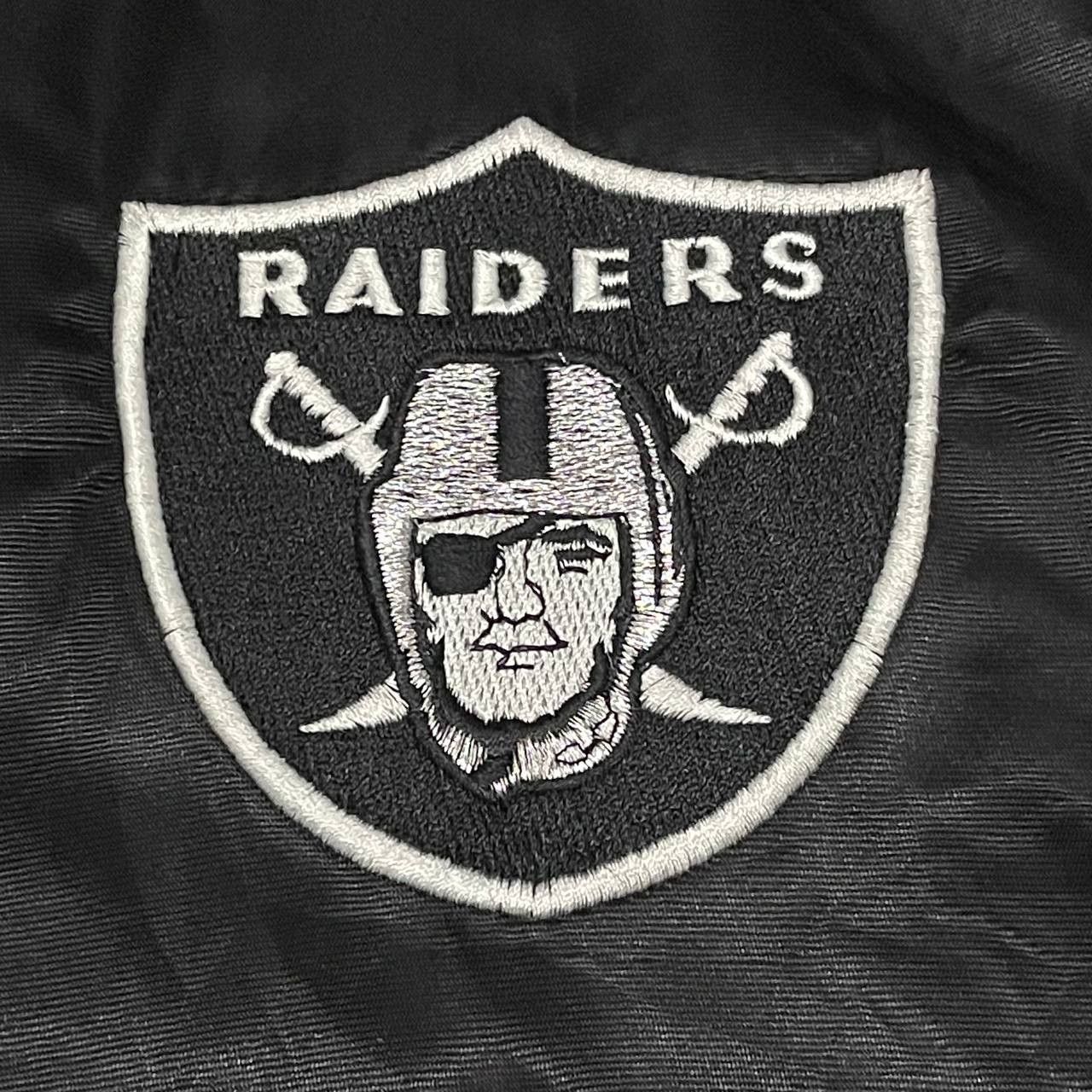 Vintage Starter Oakland Riders NFL Team Puffer Bomber Jacket