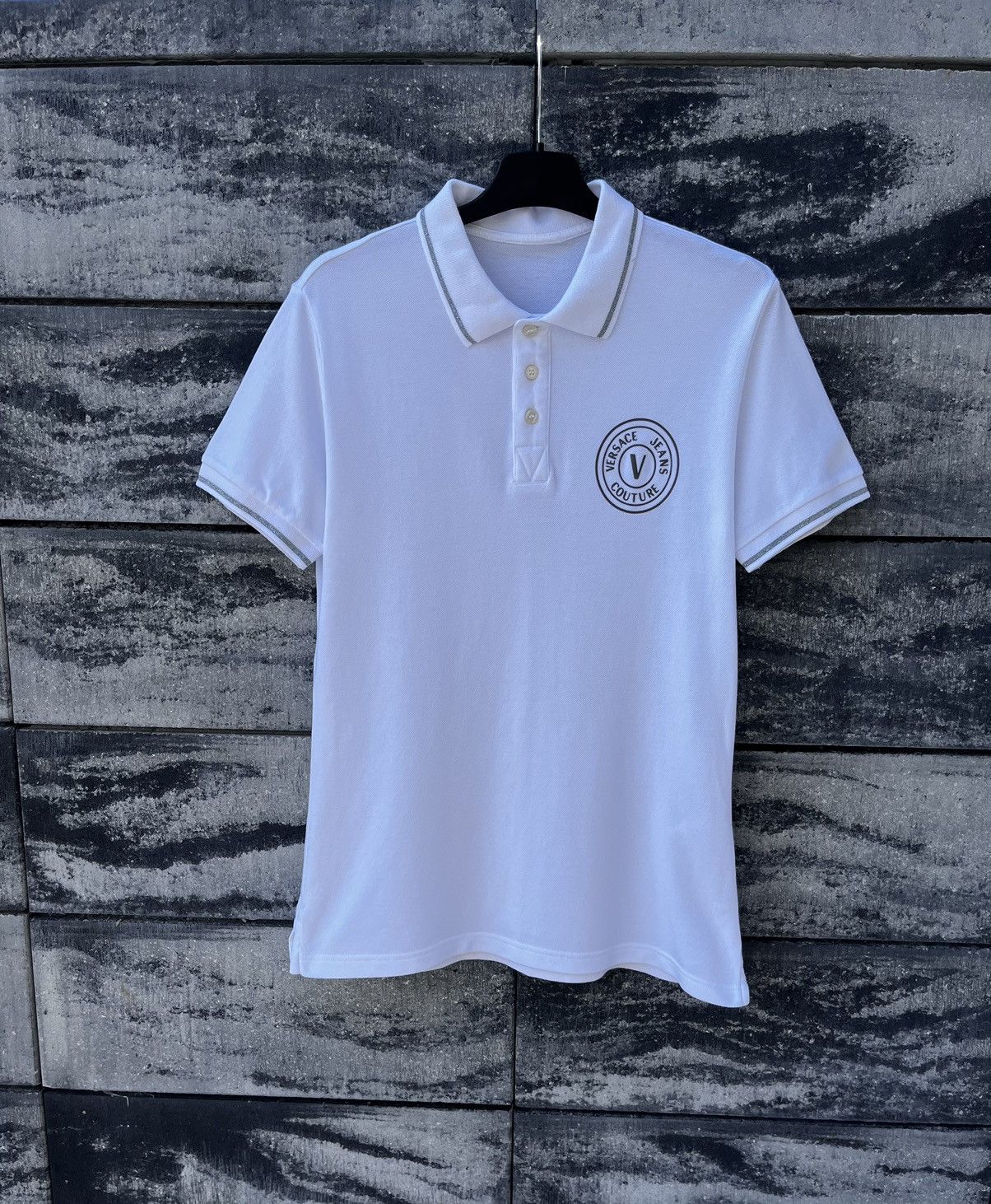 Versace × Versace Jeans Couture 🔴VERSACE JEANS COUTURE LOGO LUXURY POLO STREETWEAR Y2K SHIRT Size US S / EU 44-46 / 1 - 5 Thumbnail