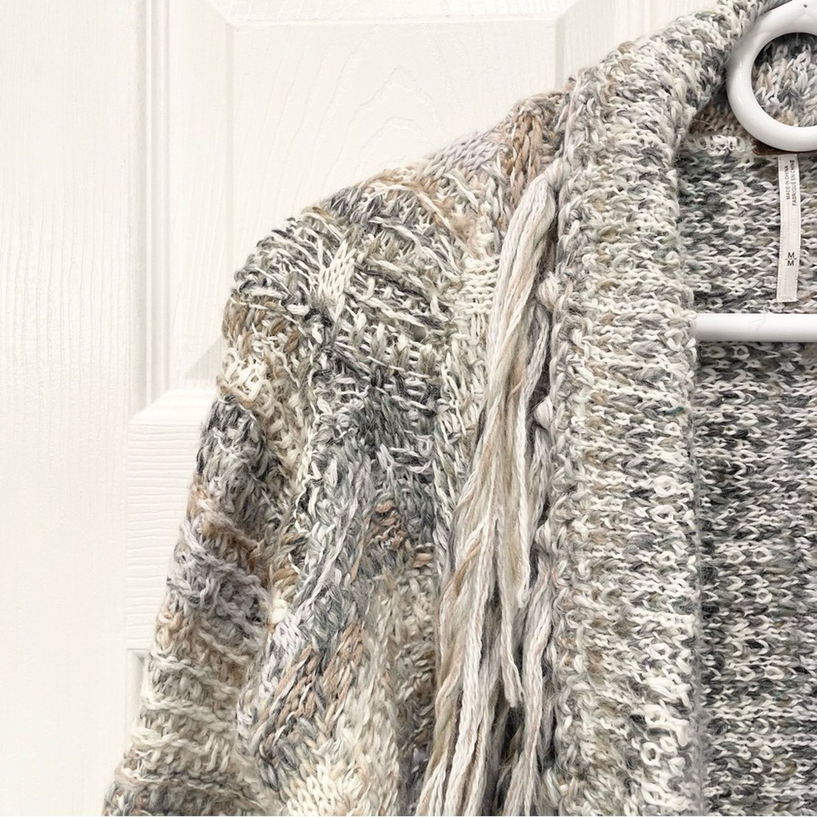 Free People Free People Birkenstock Fringe Cardigan Size M / US 6-8 / IT 42-44 - 4 Thumbnail