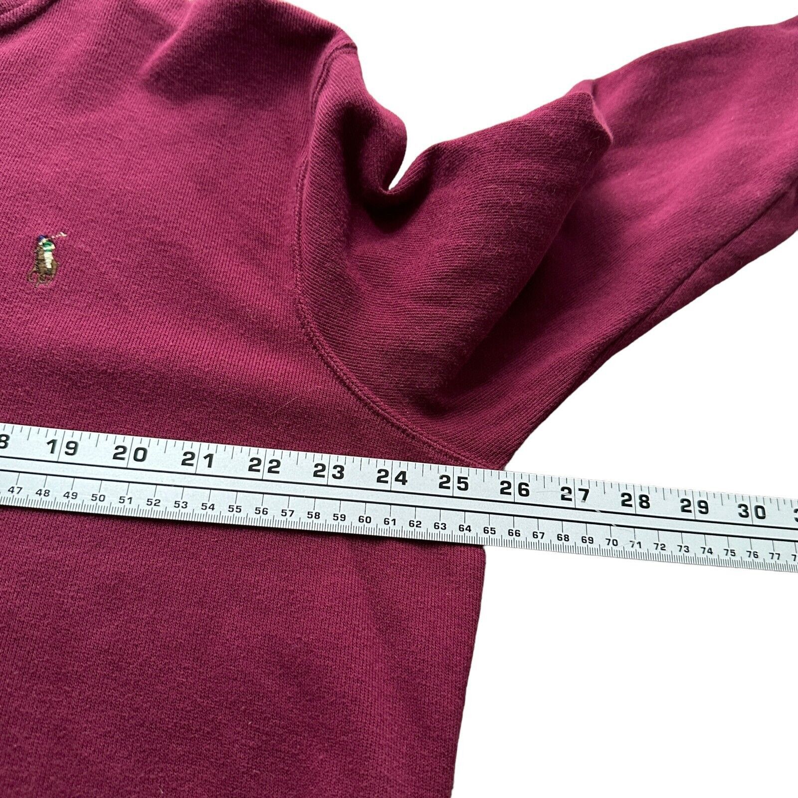 Polo Ralph Lauren Polo Ralph Lauren Estate Rib 1/4 Zip Mens XL Burgundy Cotton Size US XL / EU 56 / 4 - 7 Thumbnail