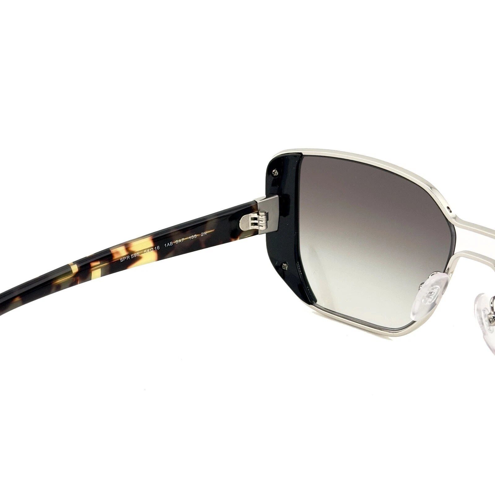 Prada PRADA PR59SS MOD 59S Geometric Black Silver Sunglasses Size ONE SIZE - 6 Thumbnail