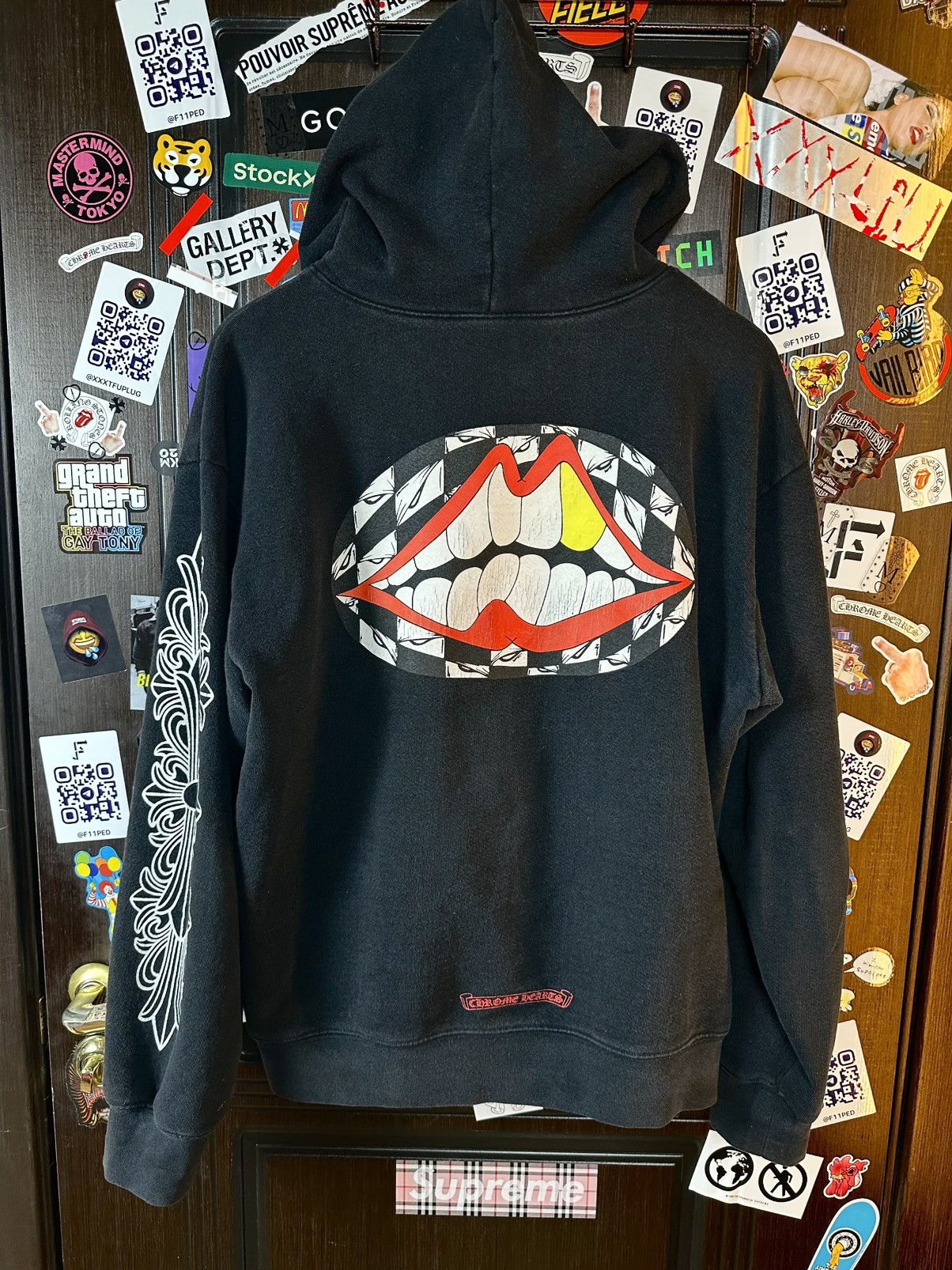 Chrome Hearts Chrome Hearts Matty Boy Chomper Golden Tooth Hoodie Size US XL / EU 56 / 4 - 3 Thumbnail