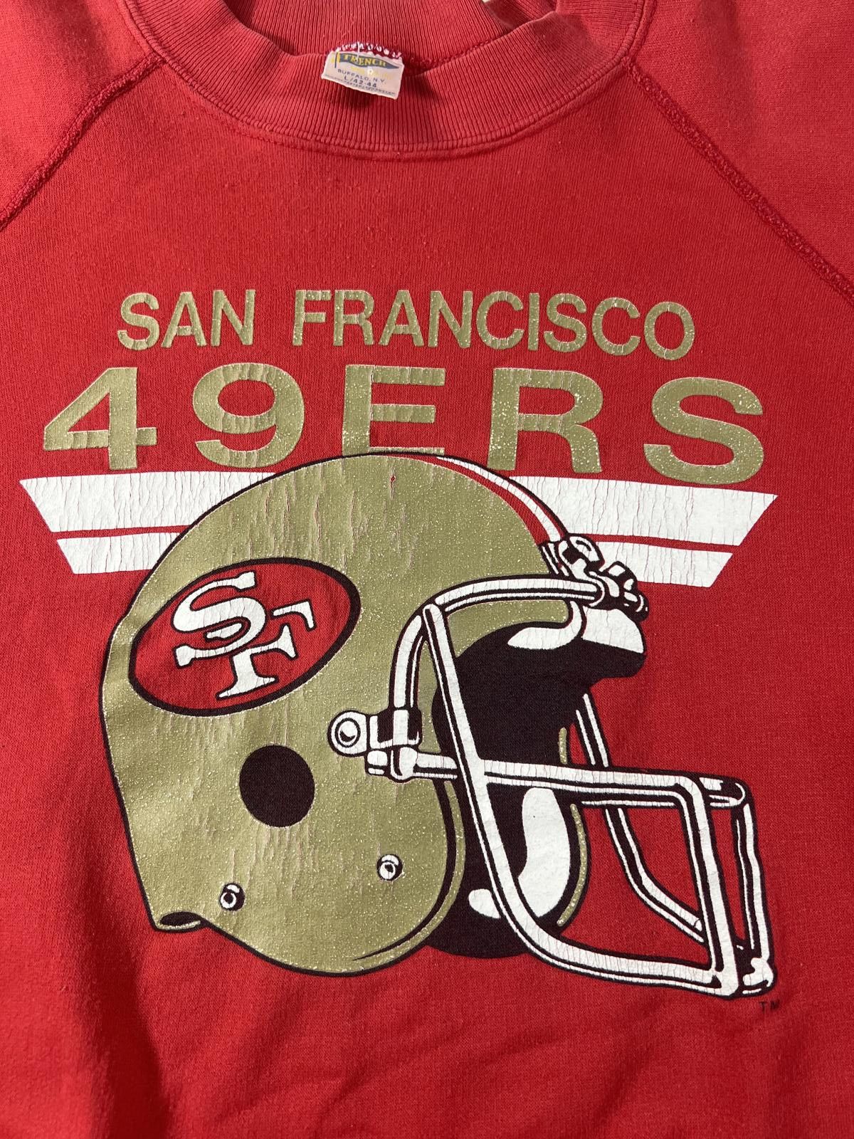 American Trench Vintage San Francisco 49ers Red Sweatshirt Size US M / EU 48-50 / 2 - 2 Thumbnail