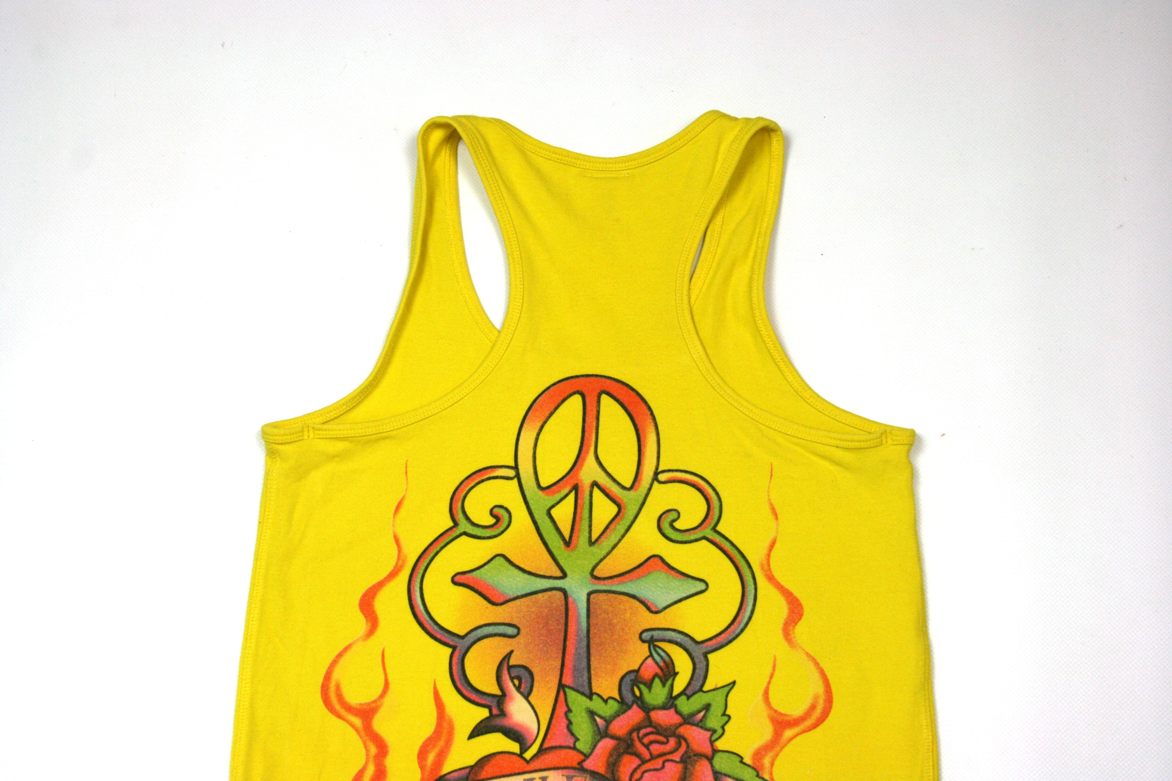 Ed Hardy 00S Tattoo Big Logo Y2K Tank Top Vintage Size M / US 6-8 / IT 42-44 - 6 Thumbnail