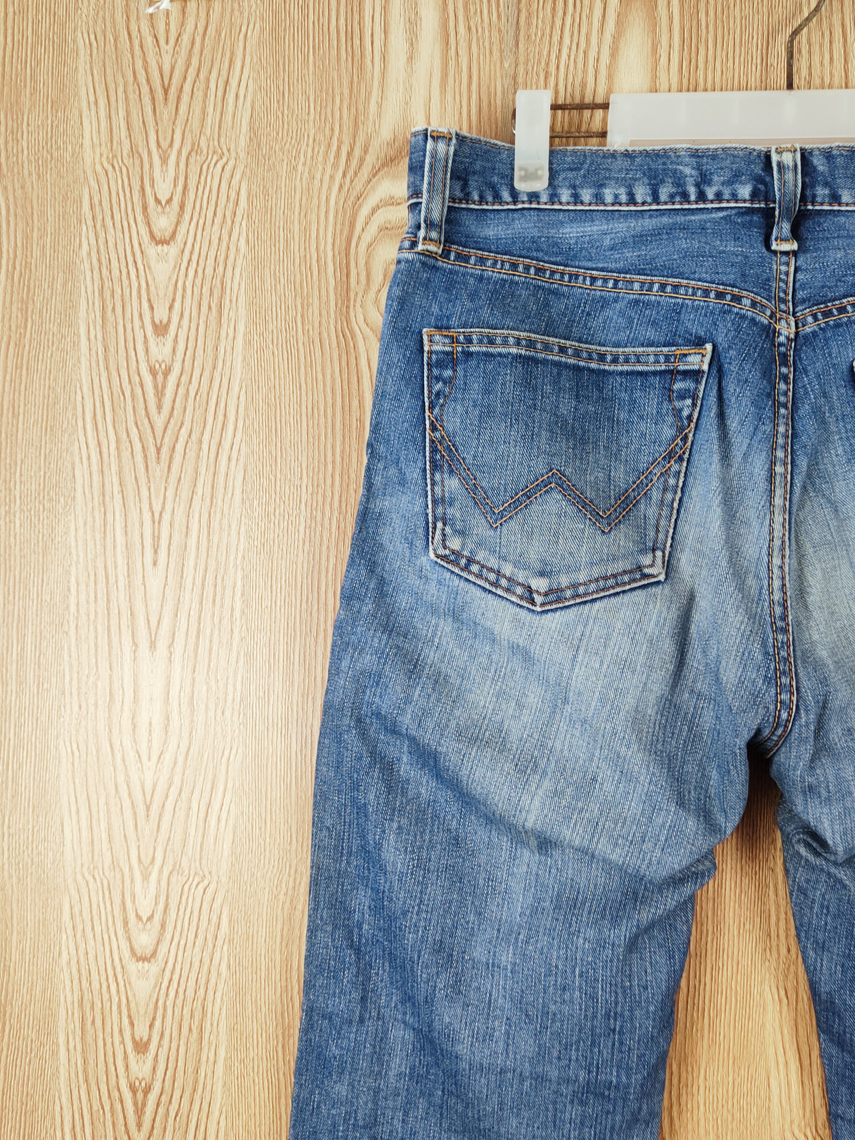Edwin Edwin Blue Distressed Ripped Jeans #W941 Size US 33 - 10 Thumbnail