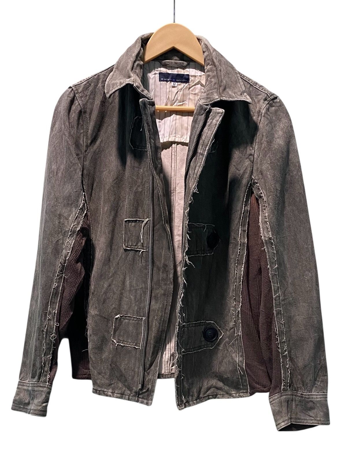 Chevignon Chevignon Avant-Garde Distressed Canvas Jacket Size M / US 6-8 / IT 42-44 - 3 Thumbnail