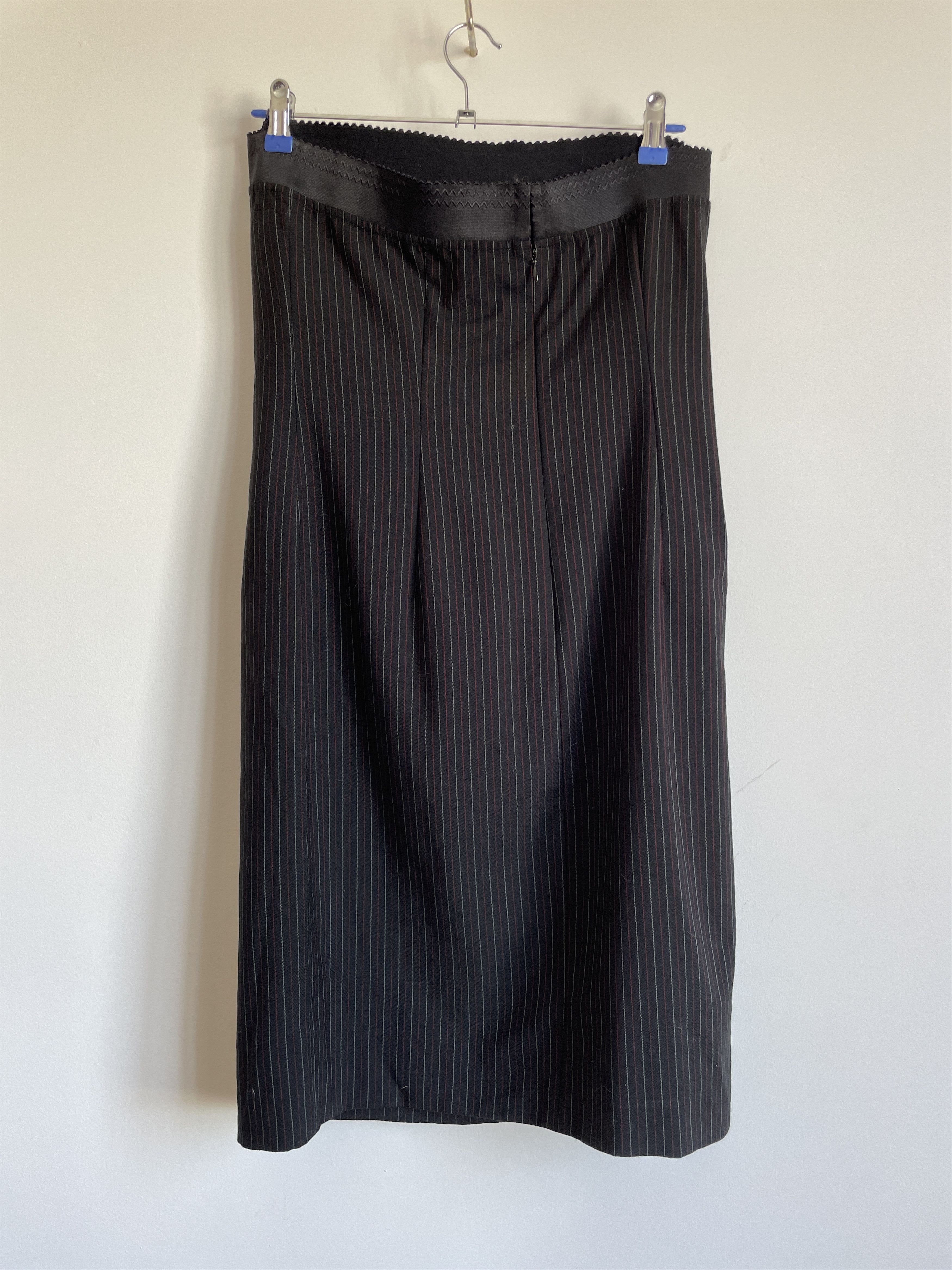 Dolce & Gabbana Dolce & Gabbana Vintage High-Waisted Pinstripe Skirt Size 32" / US 10 / IT 46 - 1 Thumbnail