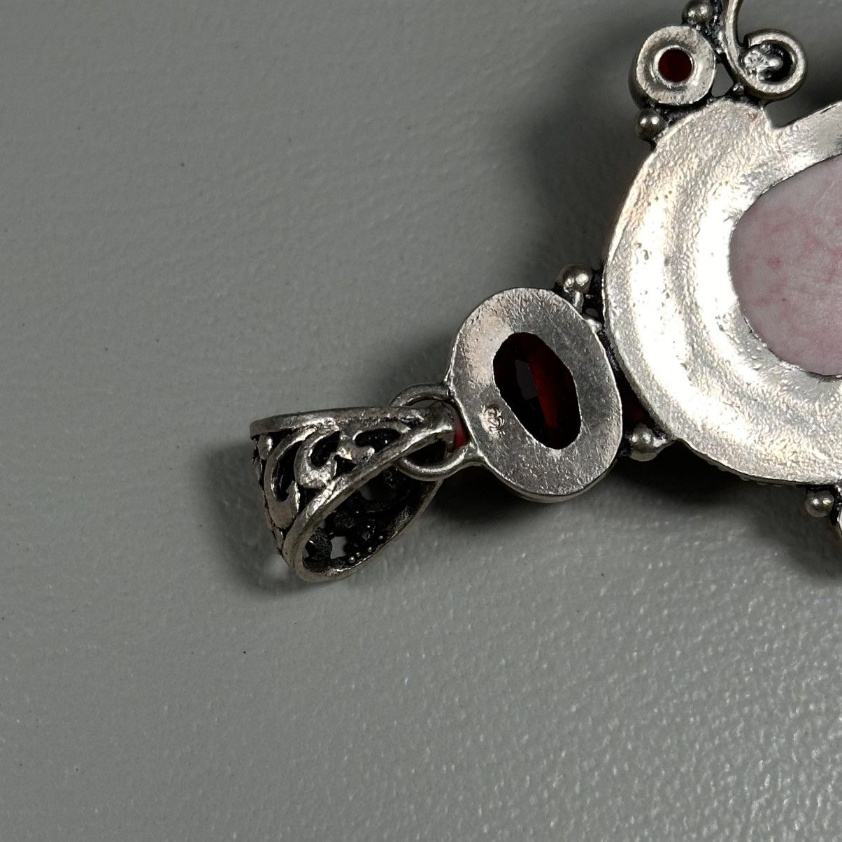 Other Mother Earth Goddess Jewelry Garnet Stone Silver Pendant Size ONE SIZE - 4 Thumbnail