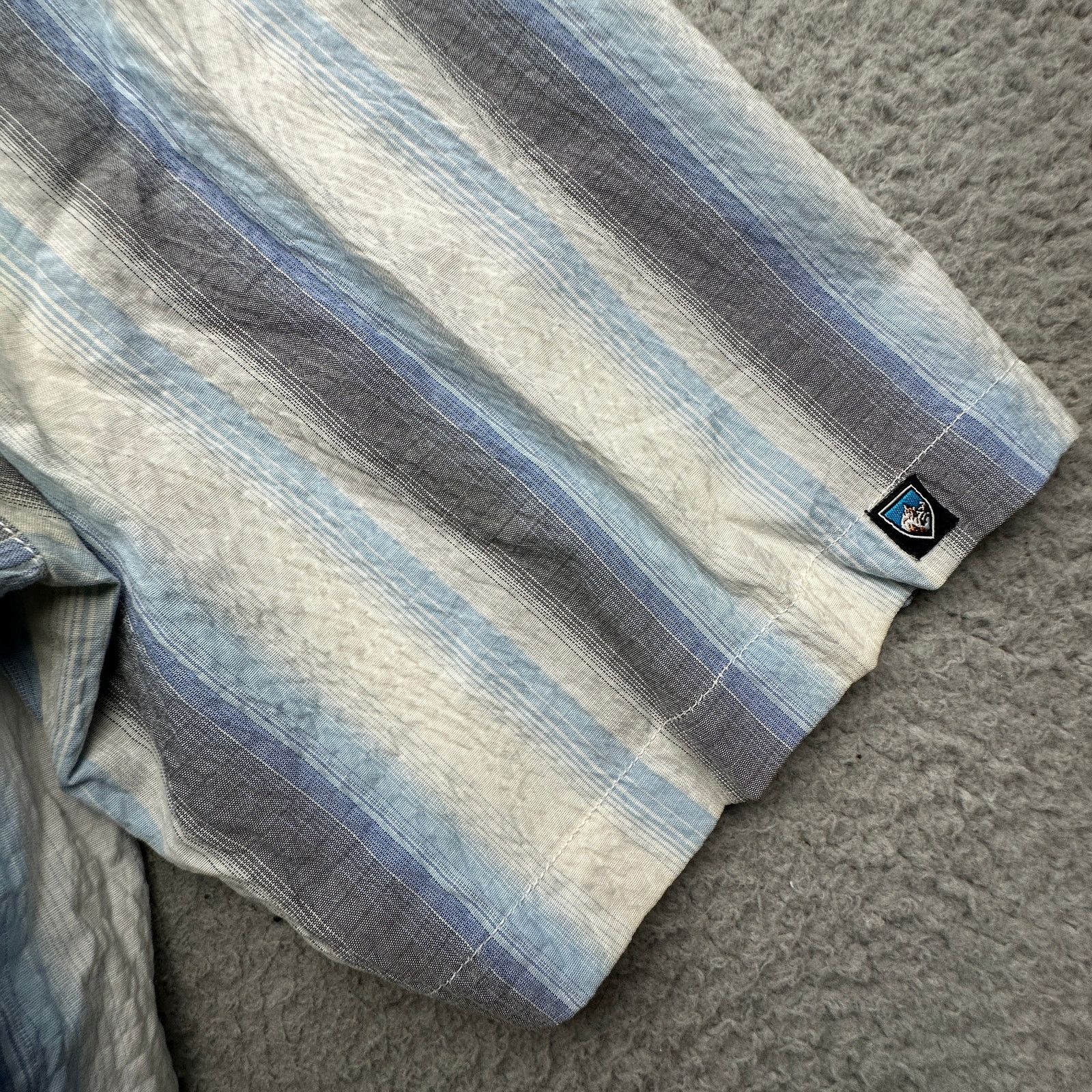 Kuhl Kuhl Vertical Striped Blue White Mens Shirt XL Button Up Size US XL / EU 56 / 4 - 8 Thumbnail