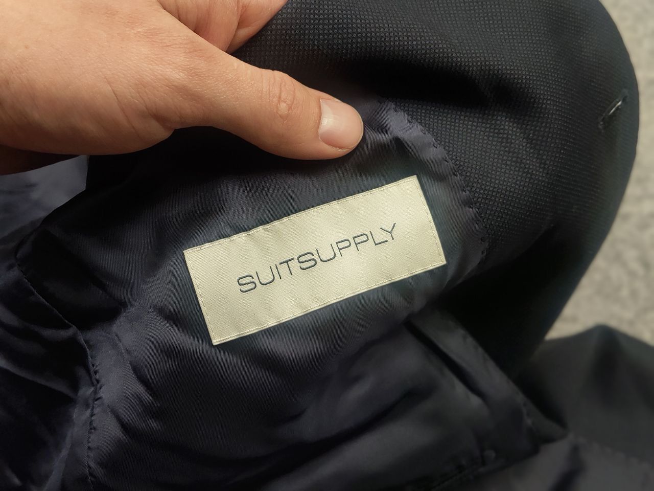 Suitsupply Suitsupply la spalla Super 110s fit Wool Navy Blazer Jacket Size US L / EU 52-54 / 3 - 13 Thumbnail