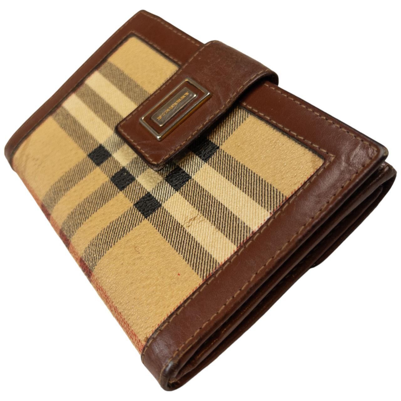 Burberry Vintage Burberry Nova Check Leather Wallet Size ONE SIZE - 8 Thumbnail