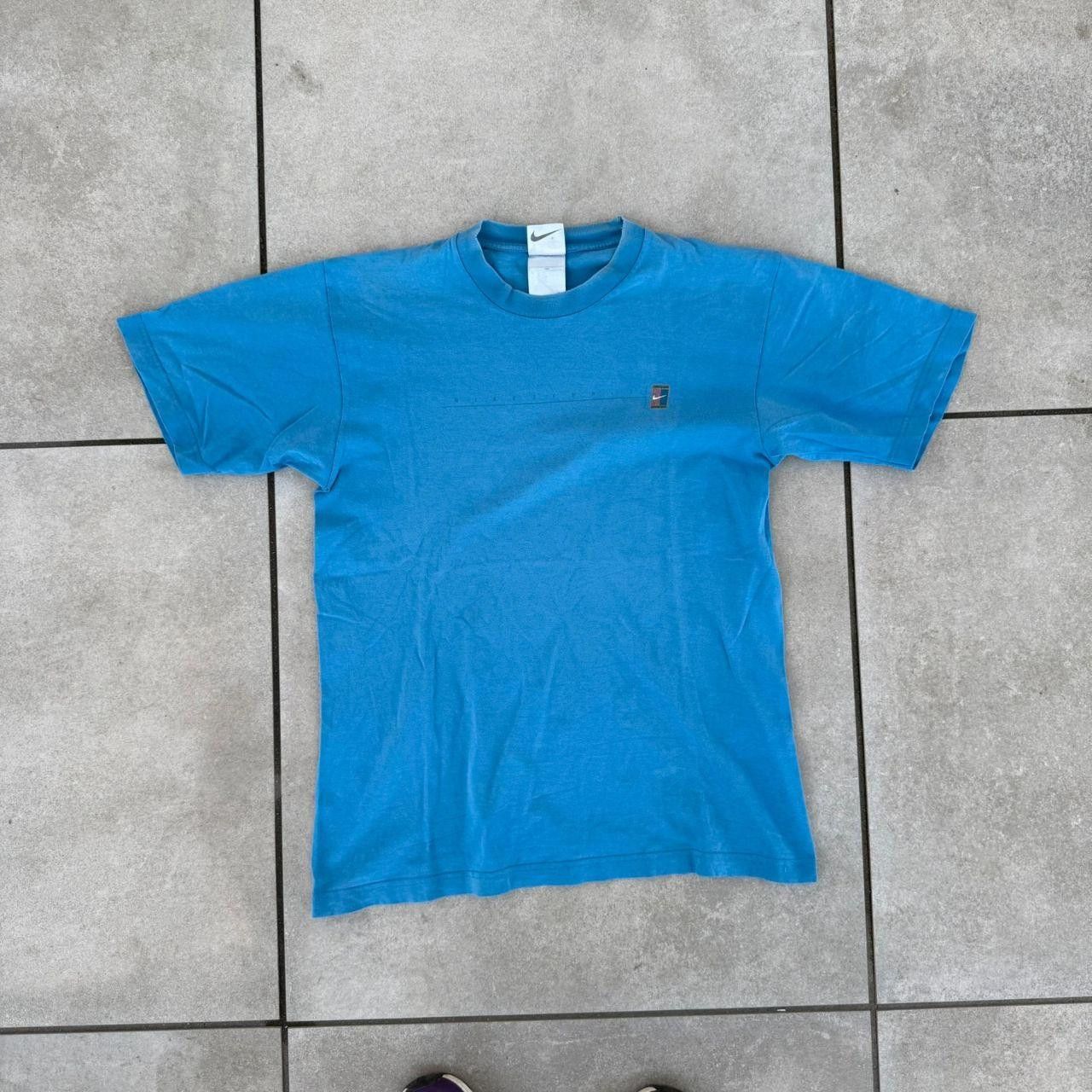 Nike Nike T shirt Blue Challange Court Logo 90s Size US M / EU 48-50 / 2 - 1 Thumbnail
