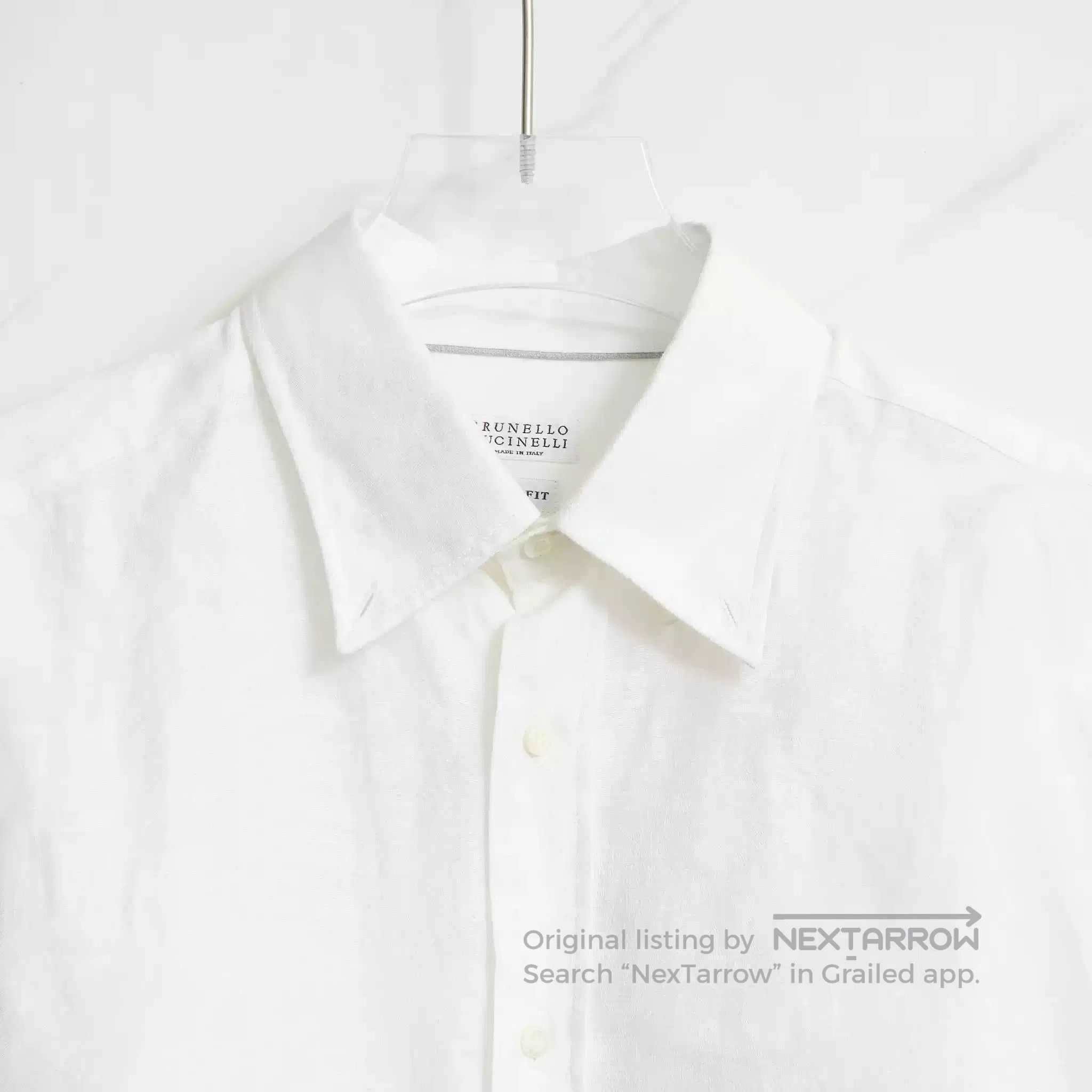 Brunello Cucinelli Brunello Cucinelli Men's Linen-Cotton Shirt. Size US S / EU 44-46 / 1 - 2 Thumbnail