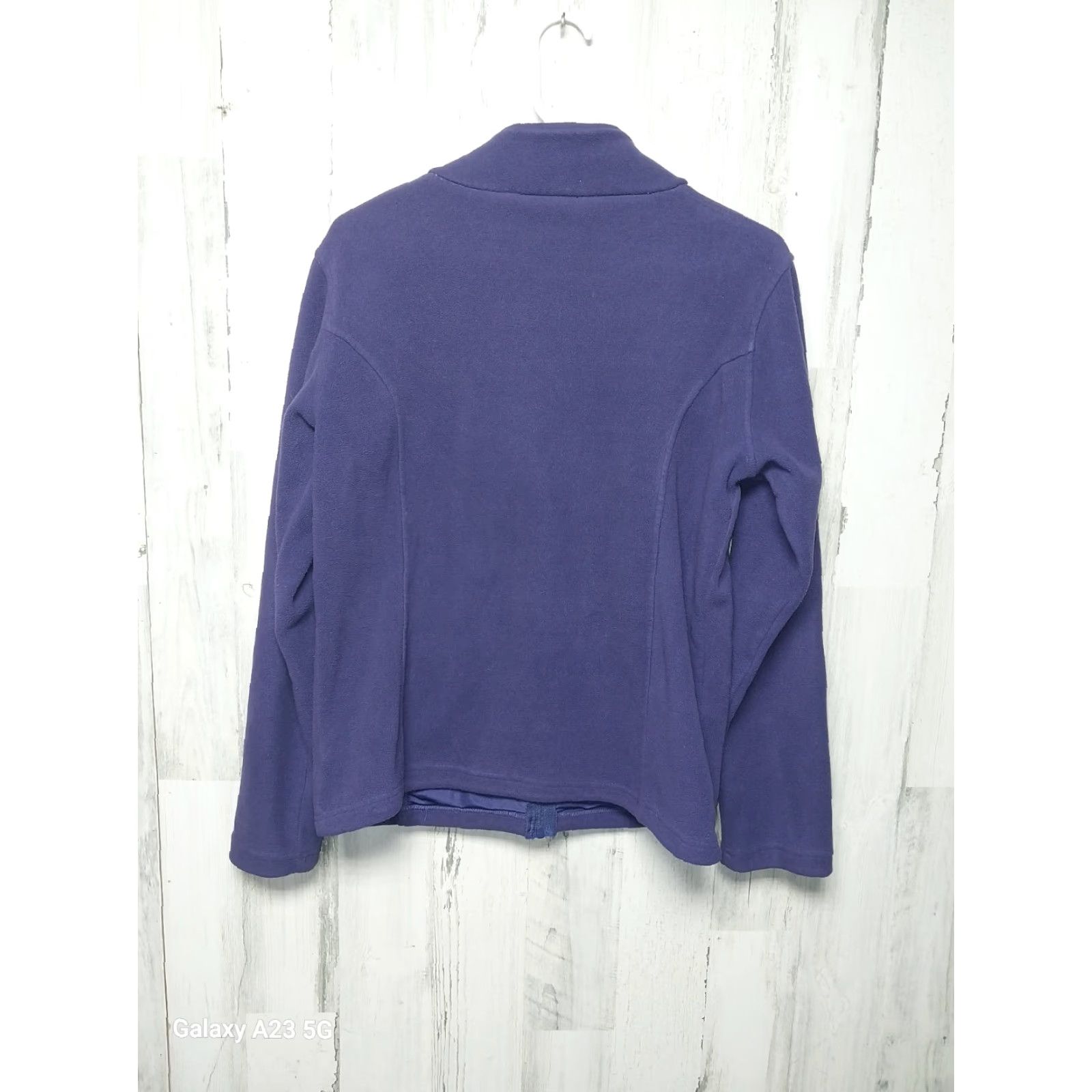 Vintage Cabela's Purple Fleece Jacket Women Medium Full Zip Pockets Solid Long Sleeve Jacket Size M / US 6-8 / IT 42-44 - 3 Thumbnail