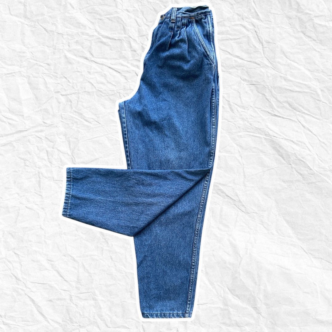 Vintage Street work vintage size 12 blue jeans Size 34" / US 12 / IT 48 - 2 Thumbnail