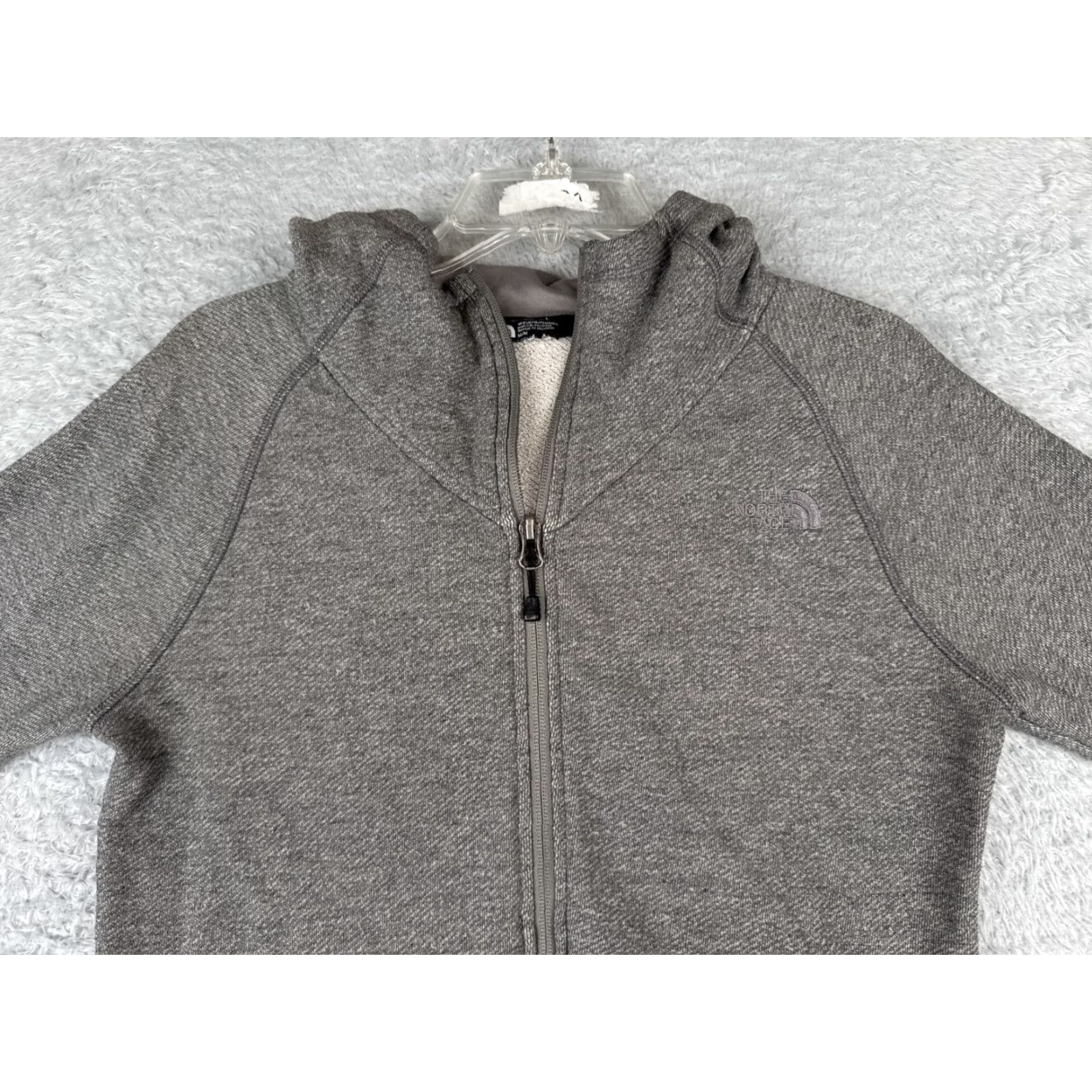The North Face The North Face Hoodie Women M Gray Full Zip Terry Fabric Logo Regular Fit 34in Chest Sports Activewear Mens Womens Girls Boys Size M / US 6-8 / IT 42-44 - 4 Thumbnail