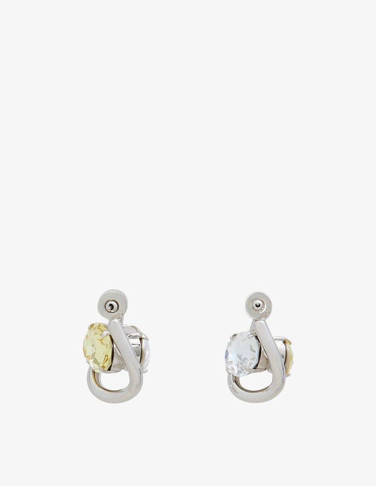 Marni o1w1db10125 Size:OS/Intertwined Hoop Earrings in Multicolor Size ONE SIZE - 2 Thumbnail