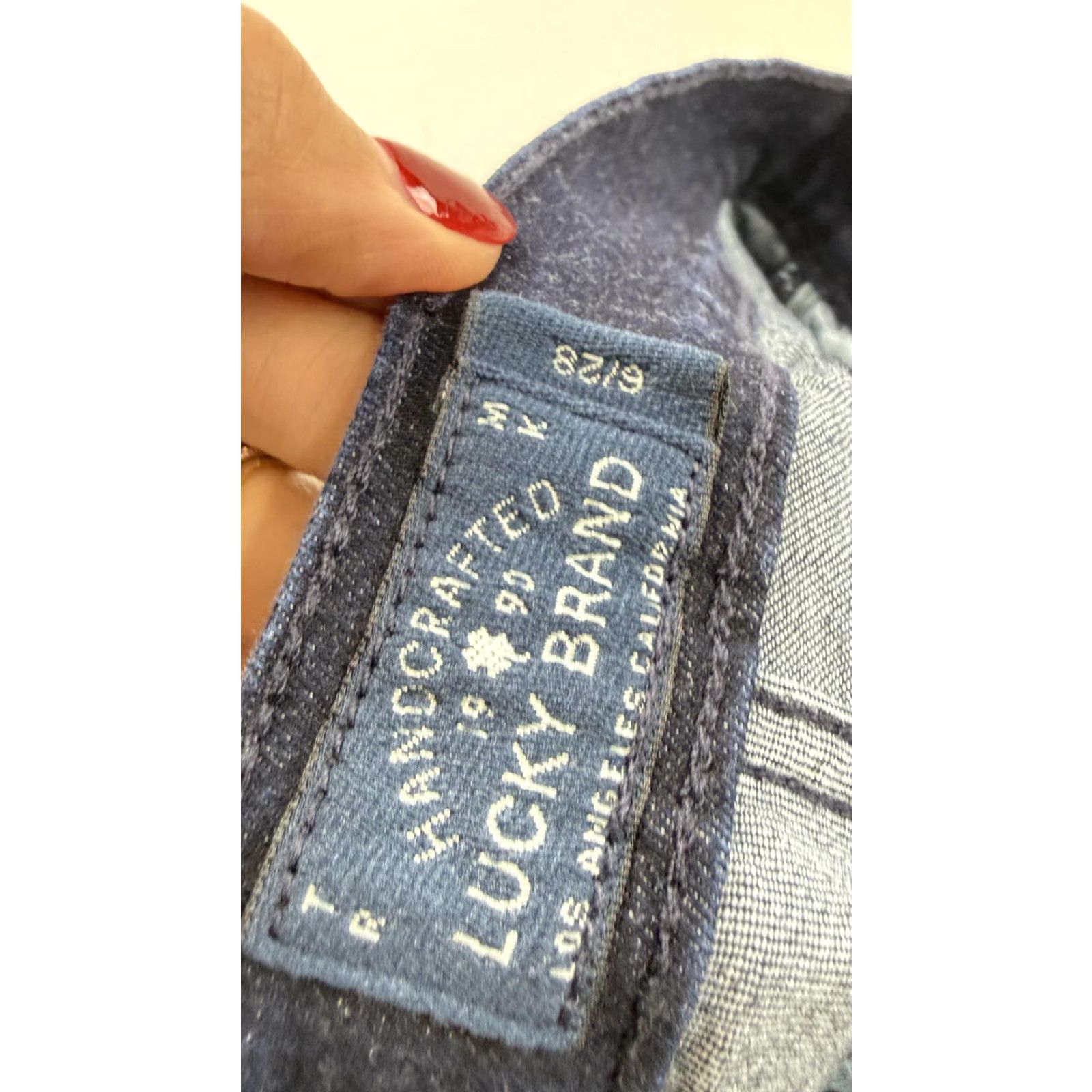 Lucky Brand Lucky Brand Jeans Womens 6/28 Dark Wash Sofia Skimmer Stretch Denim Mid Rise Slim Ankle 26in Inseam Blue/Navy with Pockets Womens Size 28" / US 6 / IT 42 - 4 Thumbnail