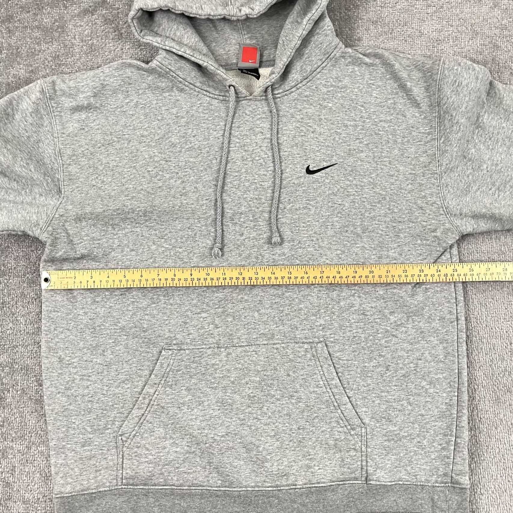Nike VINTAGE Nike Team Hoodie Sweatshirt Mens XL Gray Swoosh Check Skater Retro Y2K Size US XL / EU 56 / 4 - 6 Thumbnail