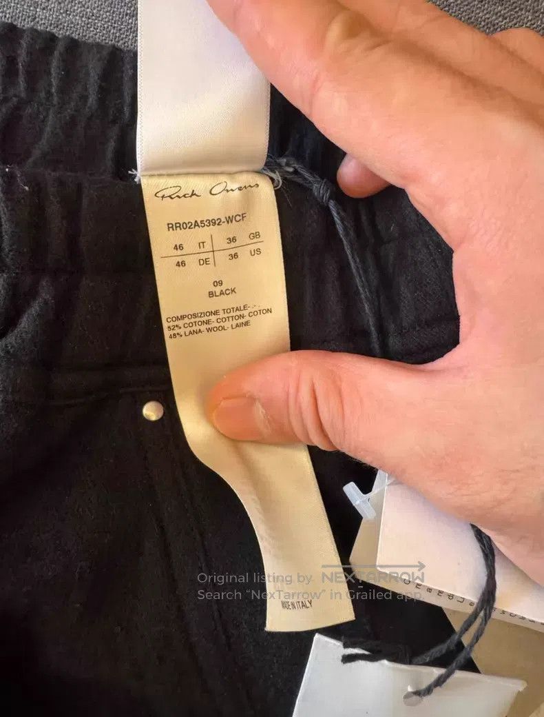 Rick Owens RICK OWENS Mainline Wool Trousers Size US 30 / EU 46 - 6 Thumbnail