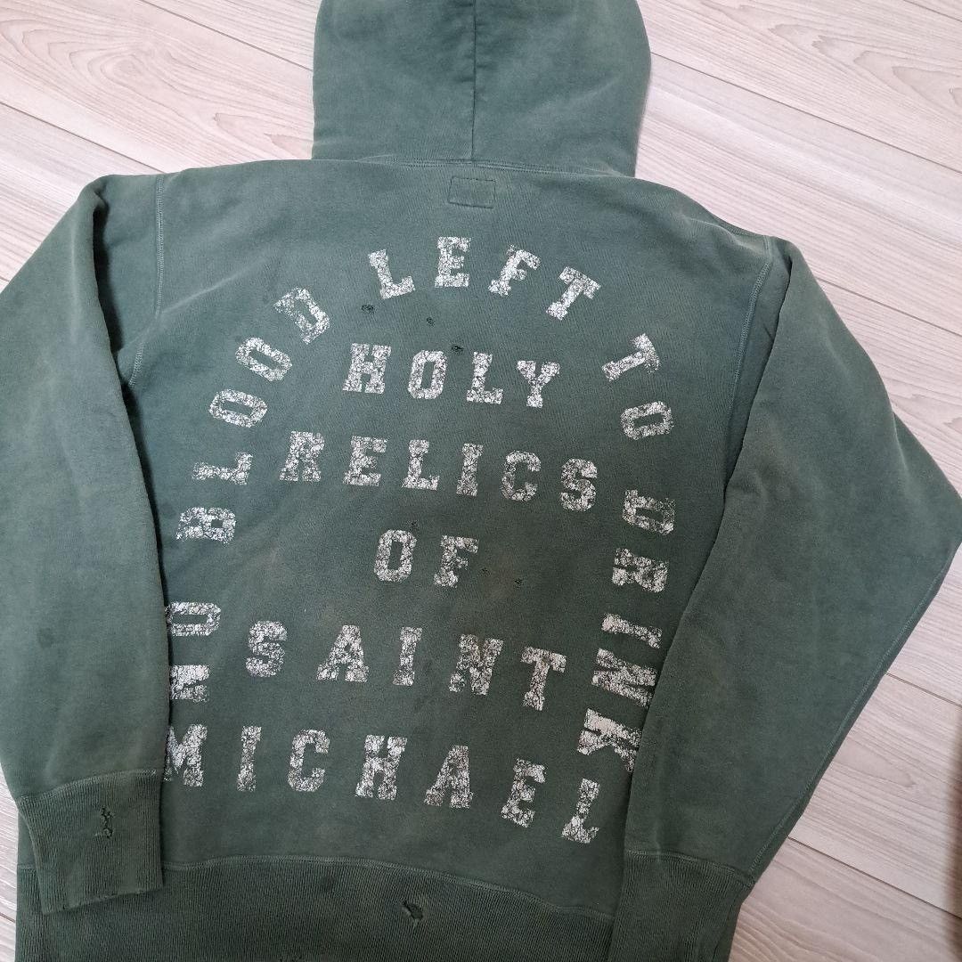 豪華で新しい - Saint Michael 21ss hoodie holy relics HOODIE パーカー SAINT パーカー M メンズ