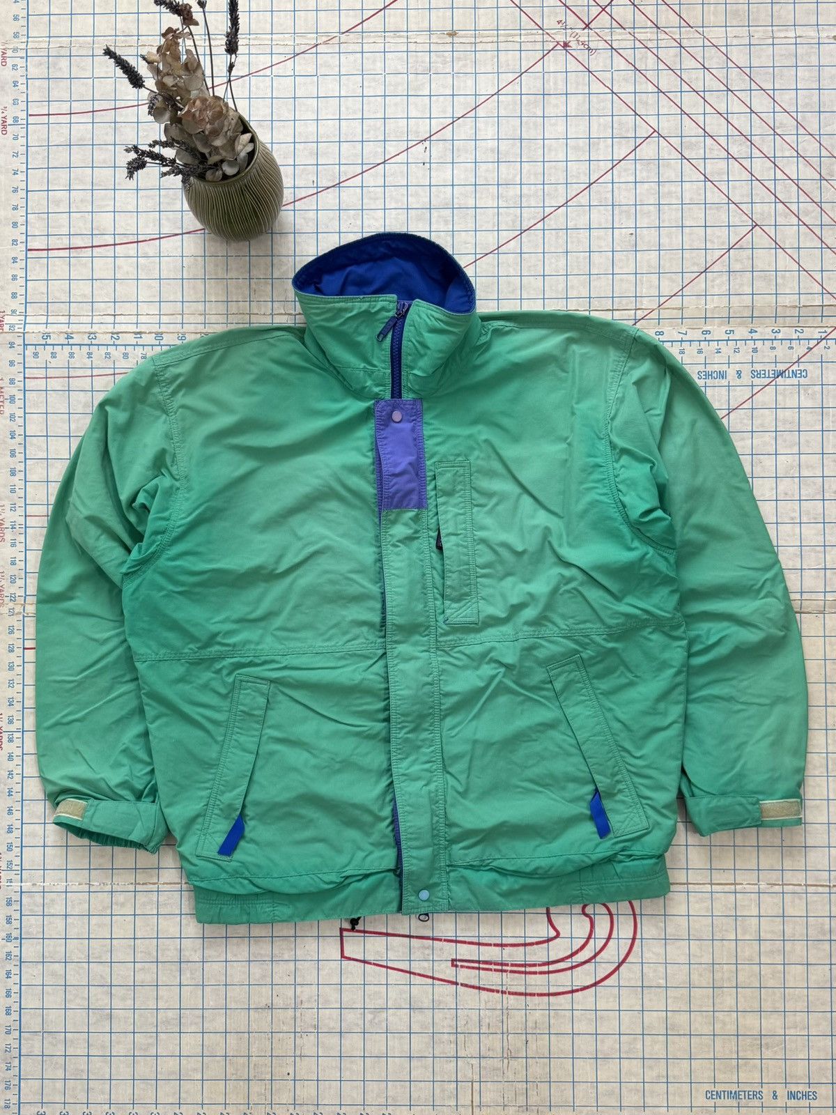 Patagonia Vintage Patagonia Faded Green Shell Jacket Size Medium Size US M / EU 48-50 / 2 - 3 Thumbnail
