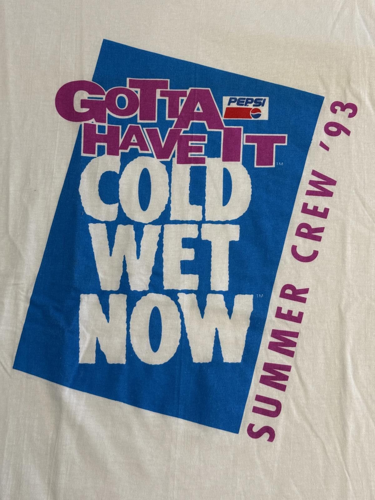 Hanes Vintage Pepsi T-shirt Gotta Have It Summer Crew 1993 XL Size US XL / EU 56 / 4 - 3 Thumbnail