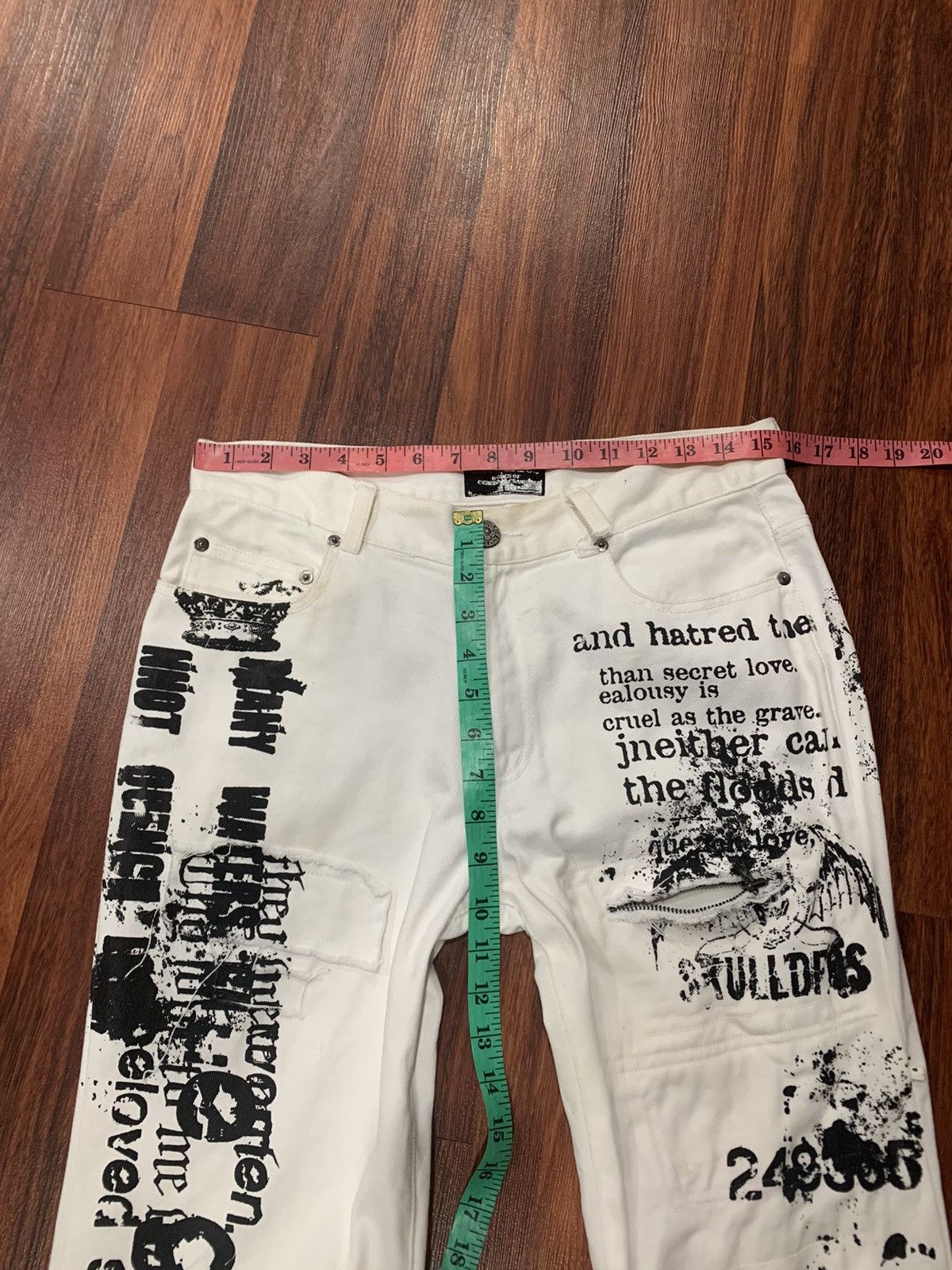 If Six Was Nine Skulldeos Jeans Pants Size US 31 - 5 Thumbnail