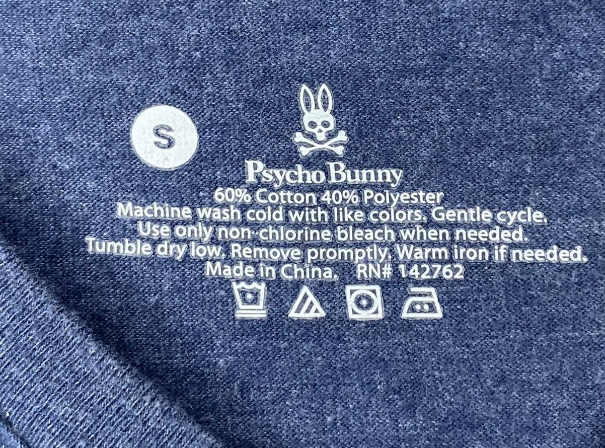 Psycho Bunny Psycho Bunny Shirt Mens Small Blue Short Sleeve Tee Size US S / EU 44-46 / 1 - 3 Thumbnail