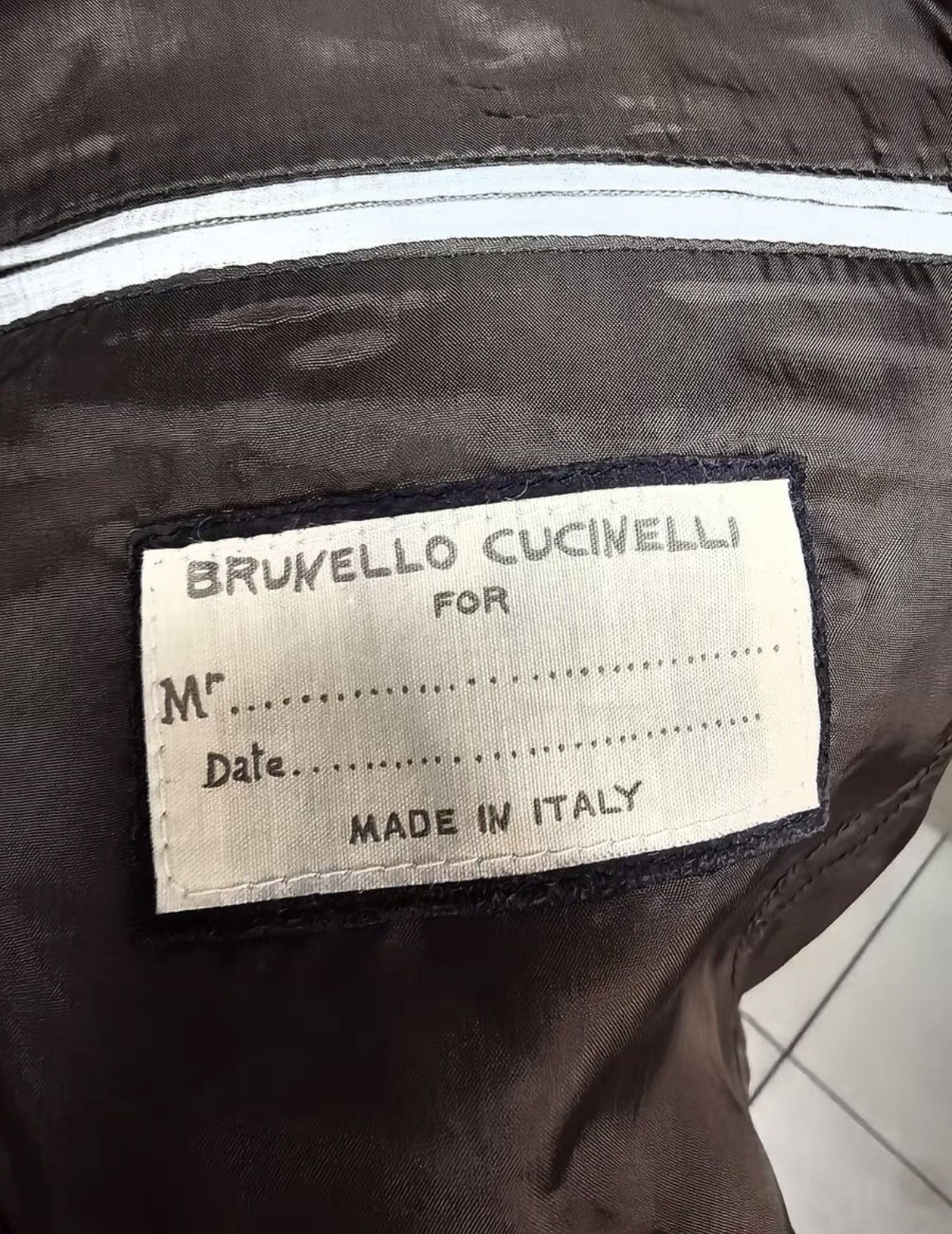 Brunello Cucinelli Brunello Cucinelli Men's Lavender-Gray Leather Jacket Size US L / EU 52-54 / 3 - 7 Thumbnail