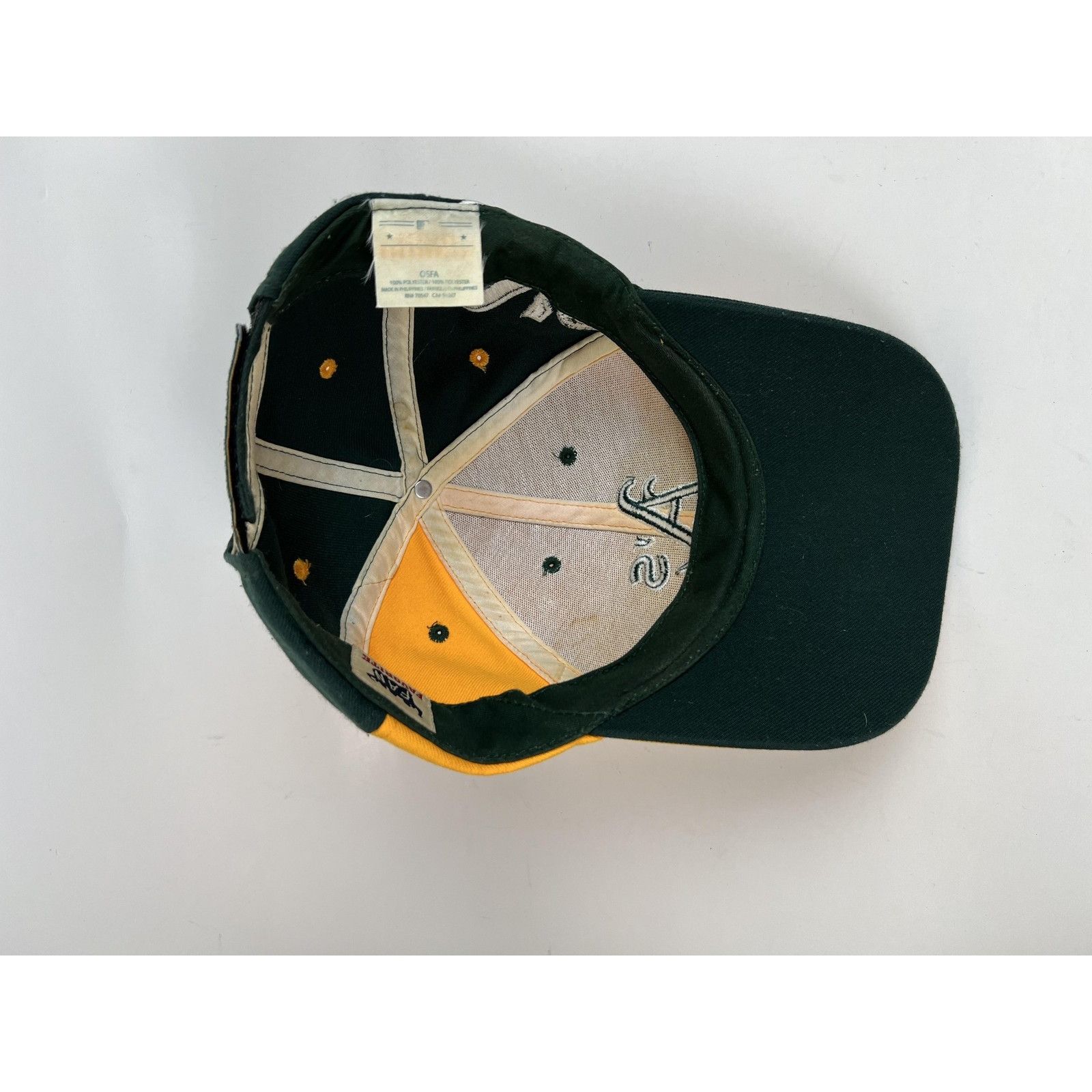 Other VTG Oakland Athletics Hat Cap Strap Back Mens Green MLB Base Size ONE SIZE - 6 Thumbnail