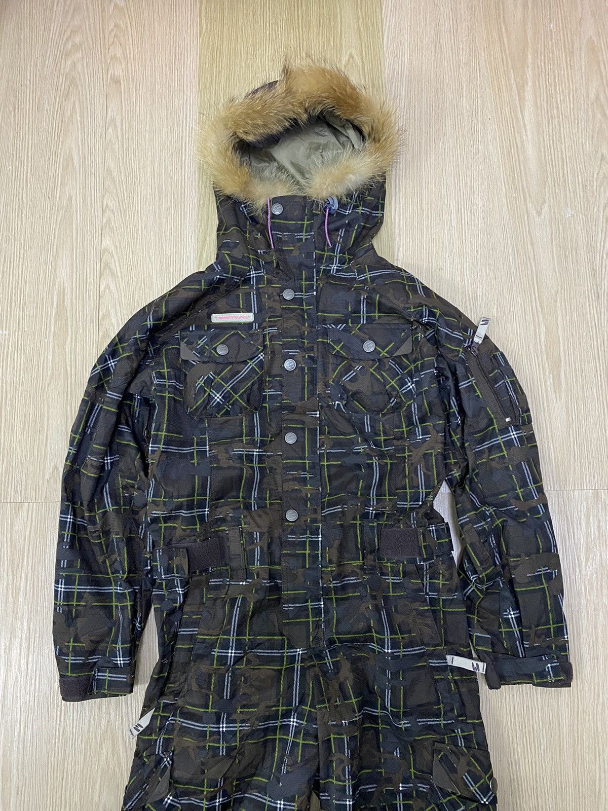 Japanese Brand Estivo racoon fur hood coveralls Size S / US 4 / IT 40 - 2 Thumbnail