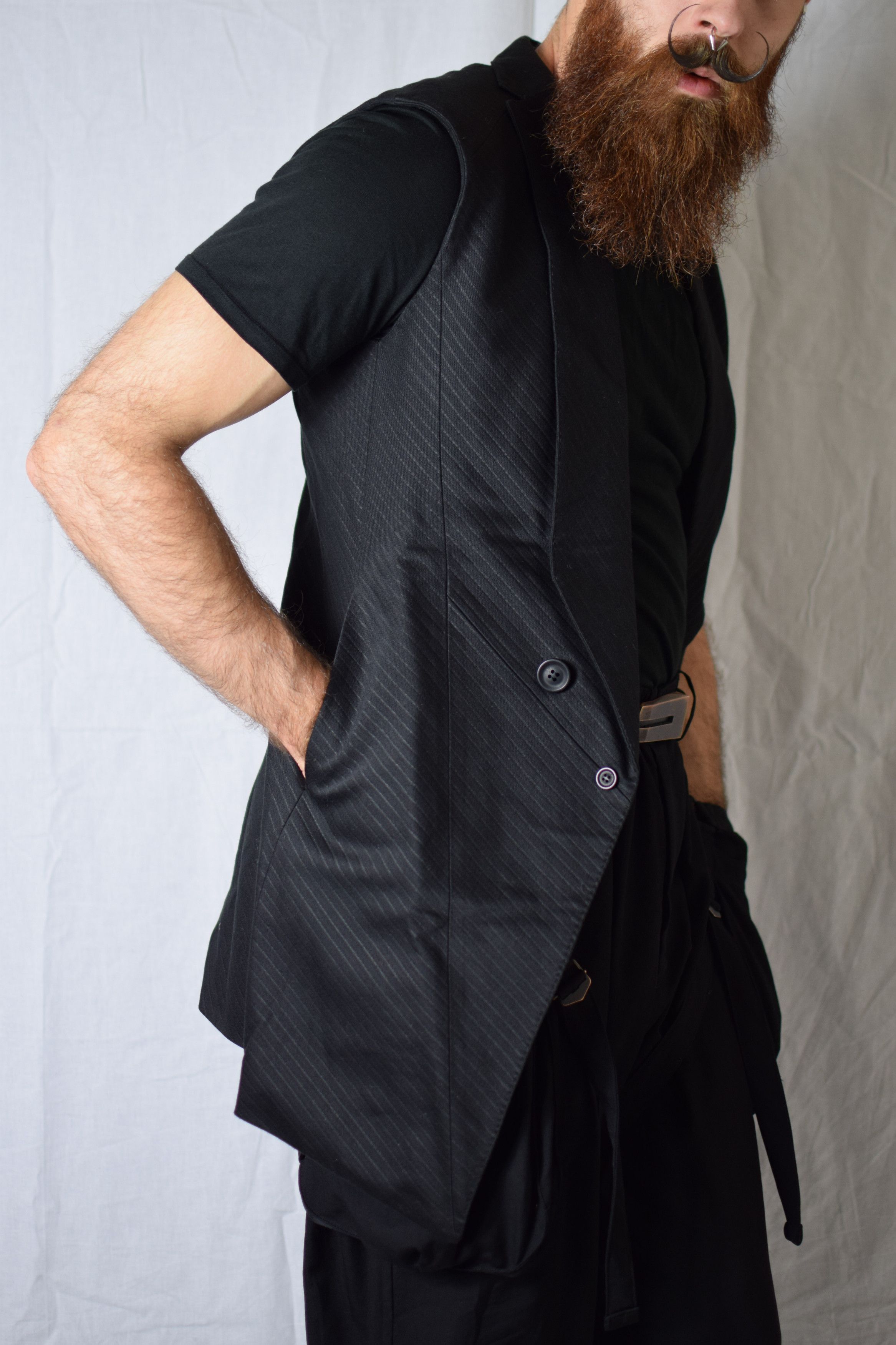 Julius Julius SS15 Prism Embossed Vest - 497JAM9-WS Size 46R - 6 Thumbnail