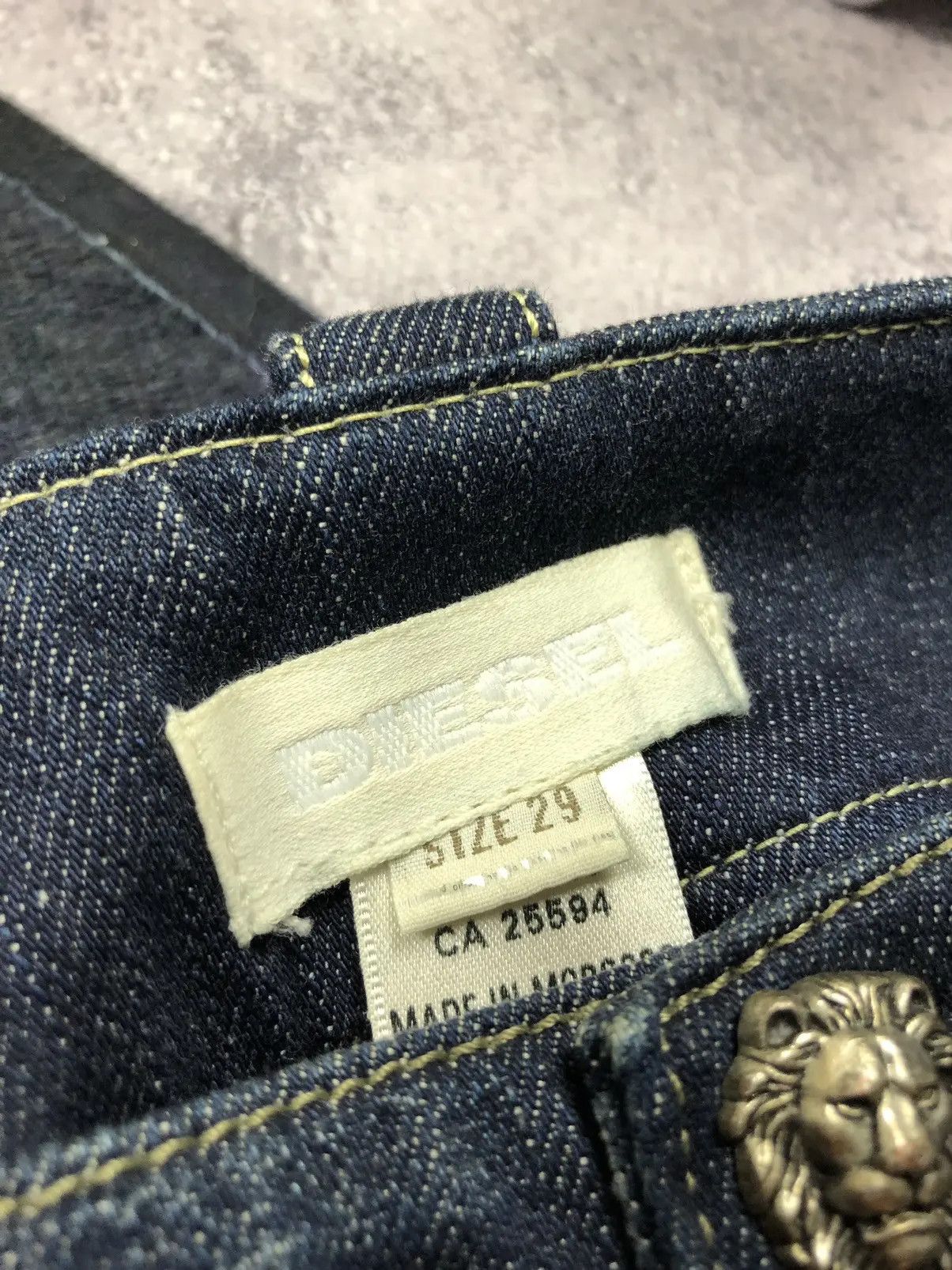 Diesel DIESEL Vintage Avant-garde Y2K Blue Denim Skirt Streetwear Size 29" - 7 Thumbnail