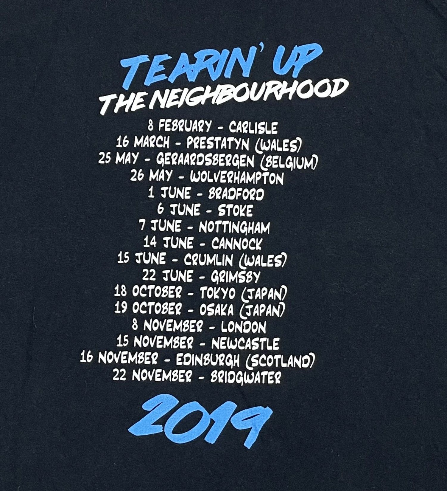 Gildan Midnite City TEARIN UP THE NEIGHBOURHOOD 2019 Size US XXL / EU 58 / 5 - 4 Thumbnail