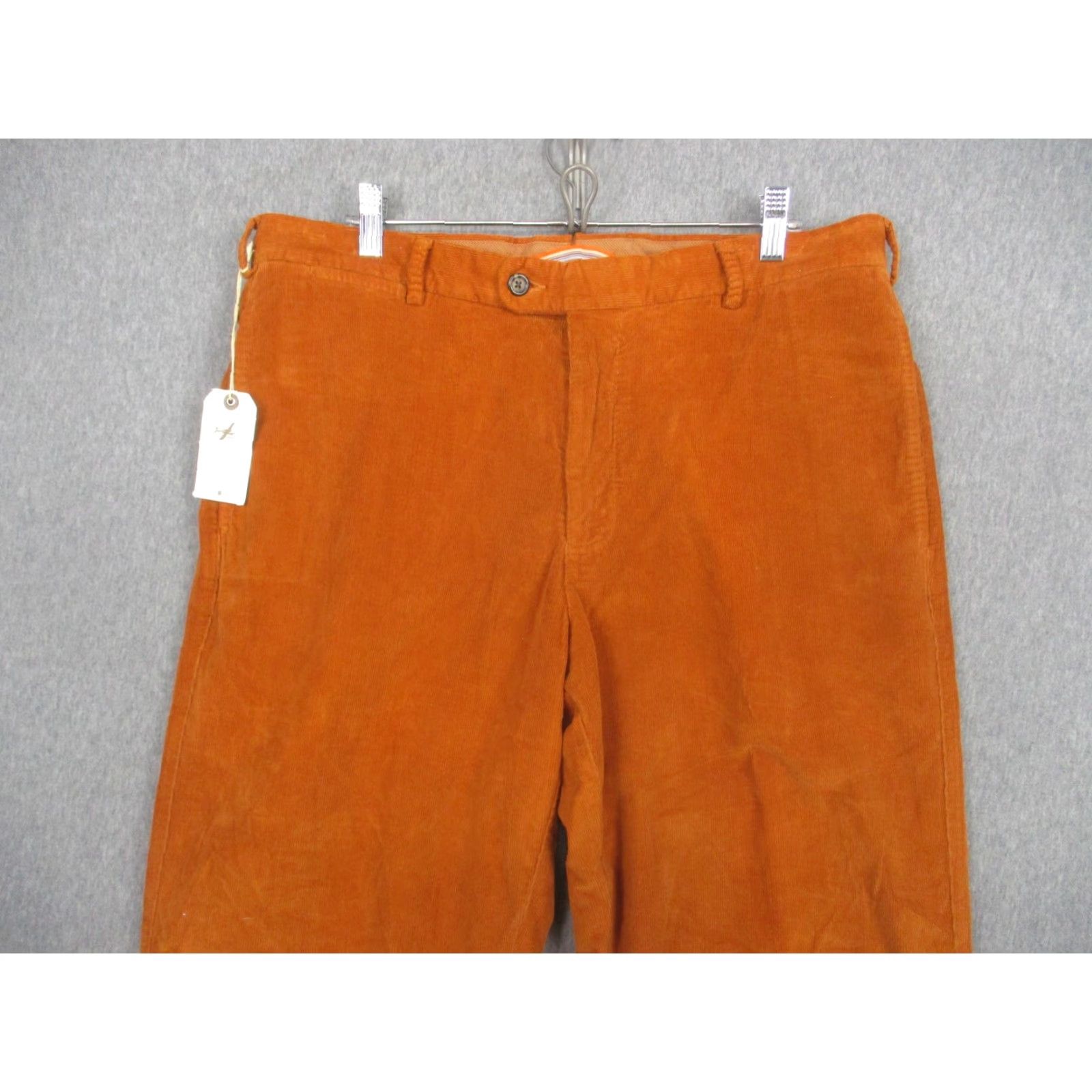 Peter Millar Peter Millar Pants Mens 35x36 Orange Corduroy Chino Antique Wash Stretch Casual Size US 35 - 2 Thumbnail
