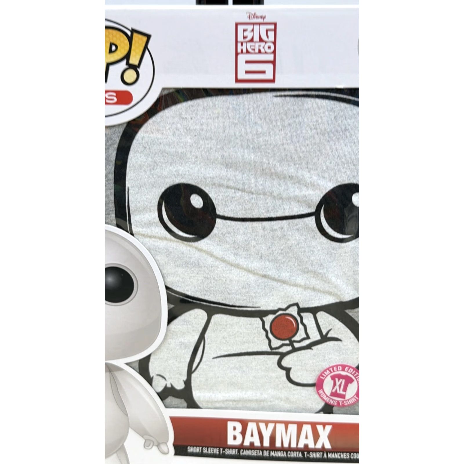 Disney Disney Baymax Big Hero 6 Shirt Womens XL Gray Funko Pop Tee Limited Edition Size XL / US 12-14 / IT 48-50 - 3 Thumbnail