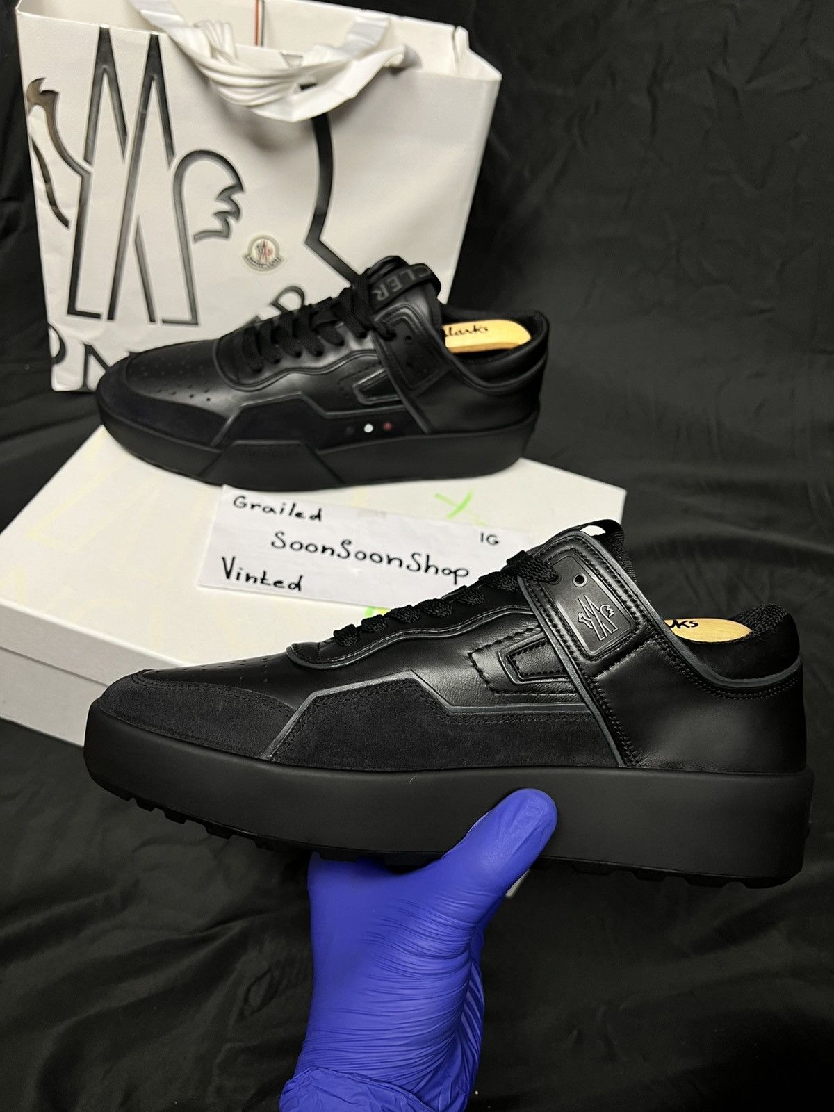 Moncler DSWT Moncler Promyx Space D low top leather and suede Size US 10 / EU 43 - 2 Thumbnail