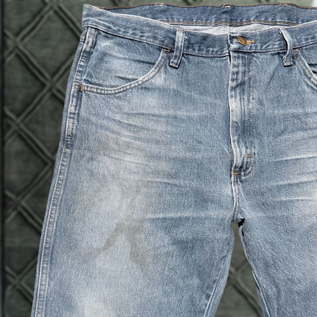Wrangler Wrangler Rustler Straight Jeans Regular 36 Blue Mens 36 X 30 Stonewash Denim Distressed Cowboy Western 90s? Size US 36 / EU 52 - 1 Thumbnail