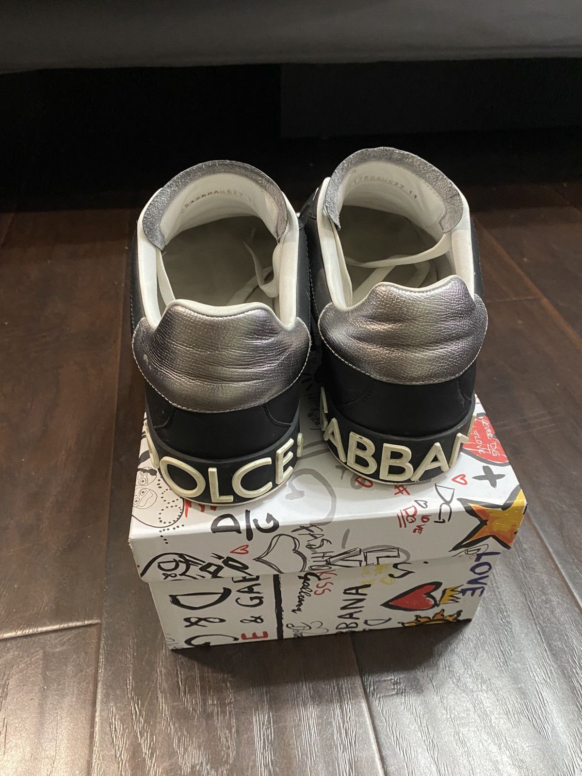 Dolce & Gabbana Dolce & Gabbana Portofino Leather Sneakers Size US 11 / EU 44 - 3 Thumbnail