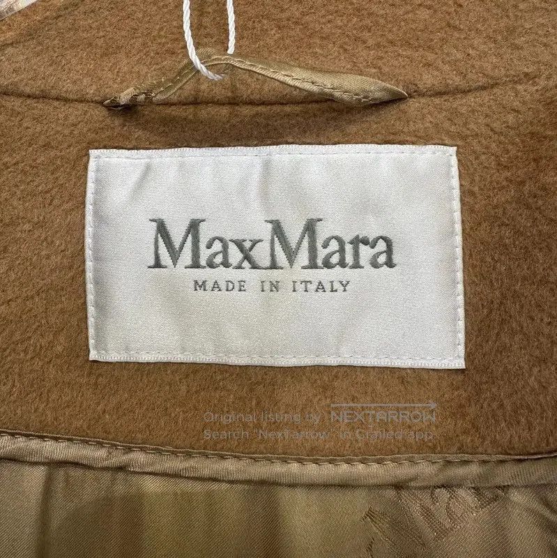 Max Mara MaxMara Classic Long Coat in Khaki . Size XS / US 0-2 / IT 36-38 - 7 Thumbnail