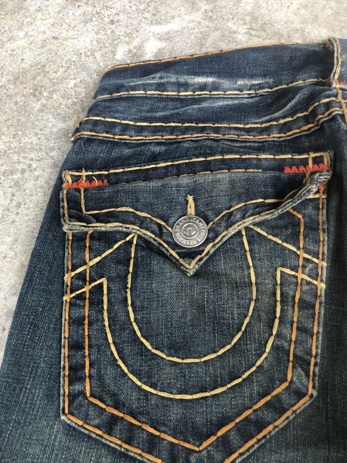 True Religion Vintage True Religion Flared Jeans Distressed Jeans Size US 32 / EU 48 - 16 Thumbnail