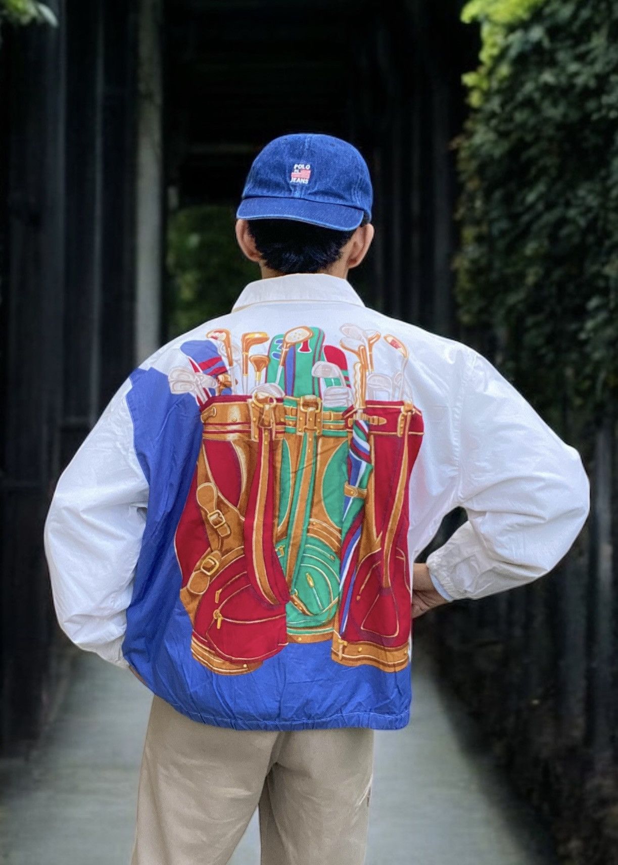 Ralph Lauren Vtg Polo Ralph Lauren Golf Bag Jacket Size US M / EU 48-50 / 2 - 1 Thumbnail