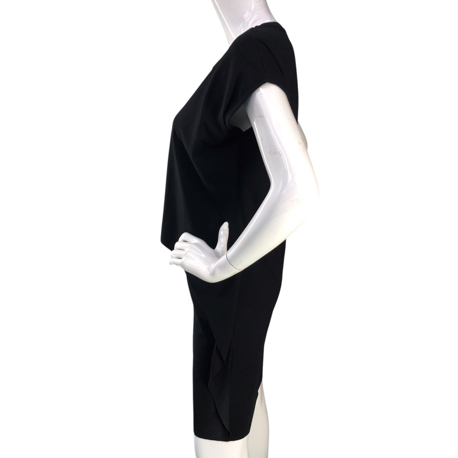 Cos COS Size XS Dress T Shirt Layered Side Ruffle Stretch Black Size XS / US 0-2 / IT 36-38 - 5 Thumbnail